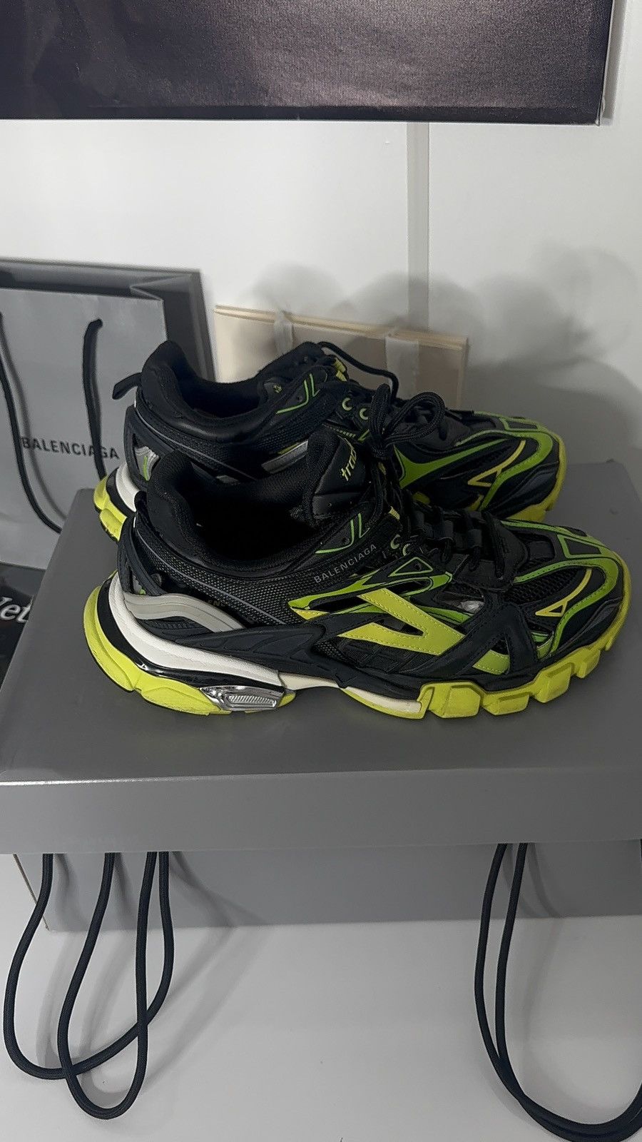 Balenciaga ✅ Balenciaga Track 2 Black Green 41 Size US 8.5 / EU 41-42 - 4 Thumbnail