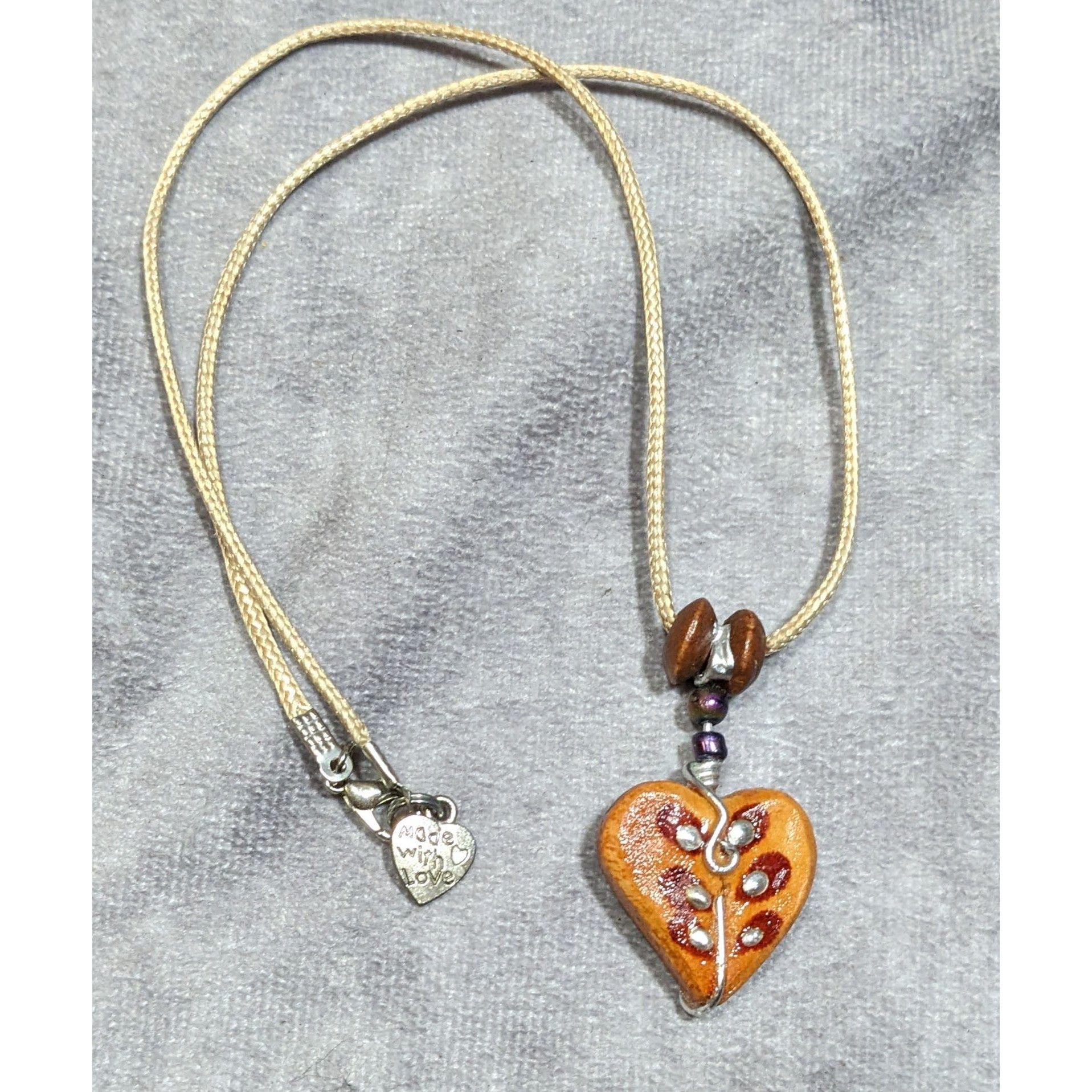 Handmade Handmade Fairycore Carved Wood Heart Pendant Necklace Size ONE SIZE - 6 Thumbnail