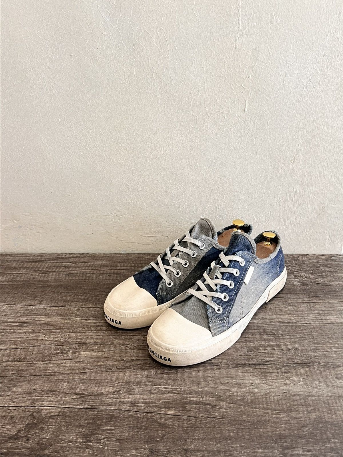 Balenciaga Denim Distressed Sneakers Size US 10 / EU 43 - 5 Thumbnail