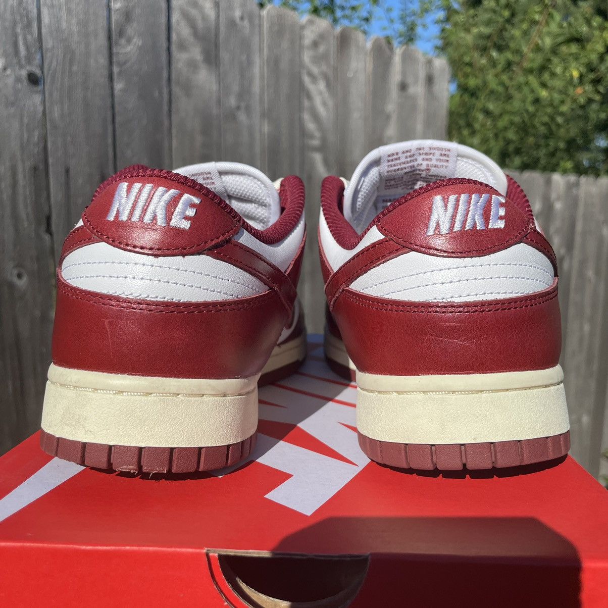 Nike Nike Dunk low Vintage Team Red size 9 men / 10.5 w Size US 9 / EU 42 - 5 Thumbnail