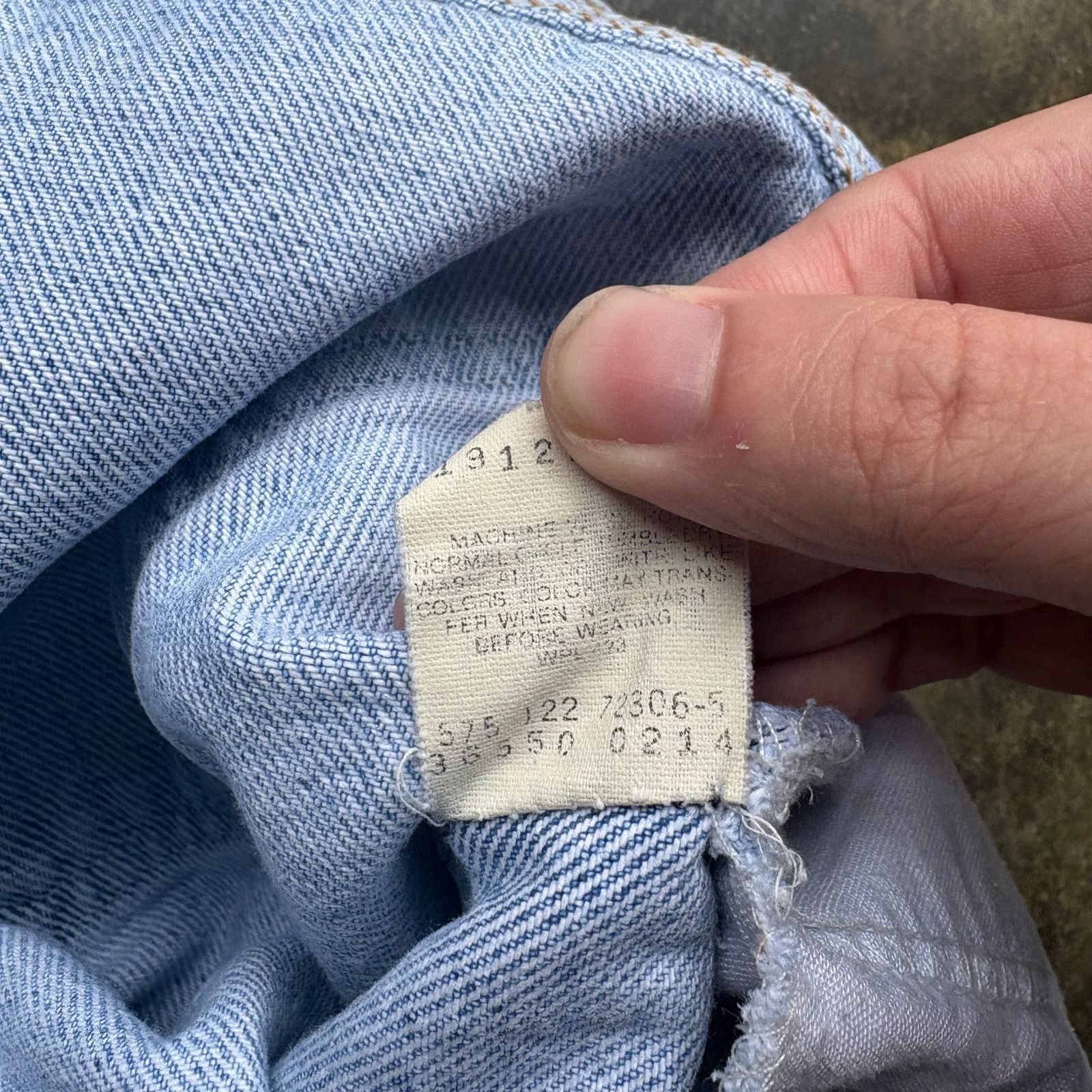 Levi's × Vintage Vintage 90s Light wash Levis Orange Tab Jorts Size US 38 / EU 54 - 6 Thumbnail