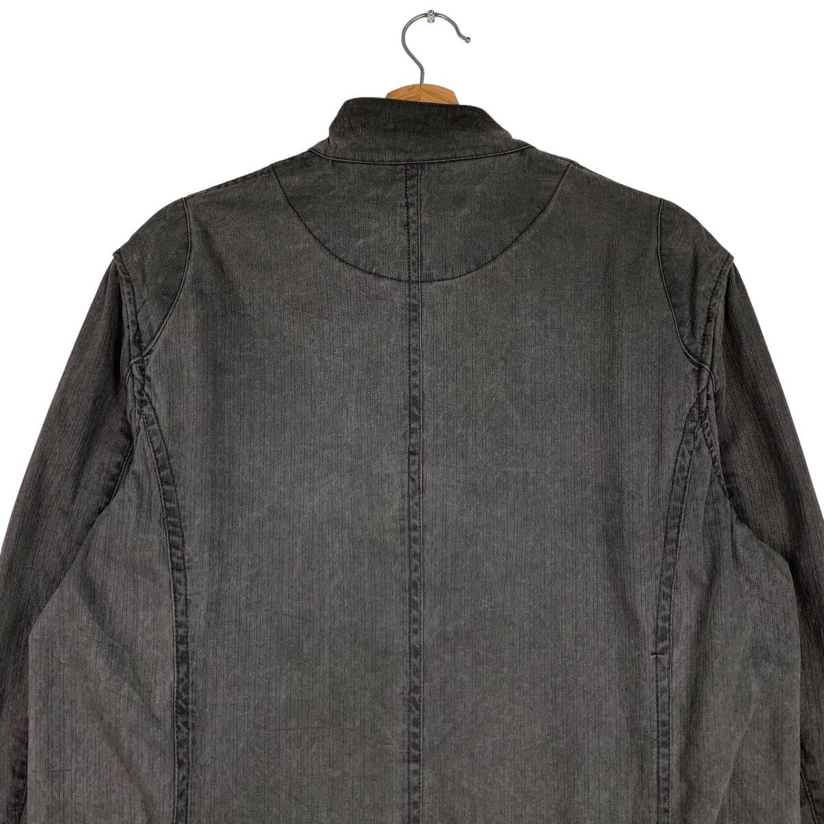 Japanese Brand MODERM Asymmetrical Sleeve Zipper Jacket #0934-C41 Size US M / EU 48-50 / 2 - 8 Thumbnail
