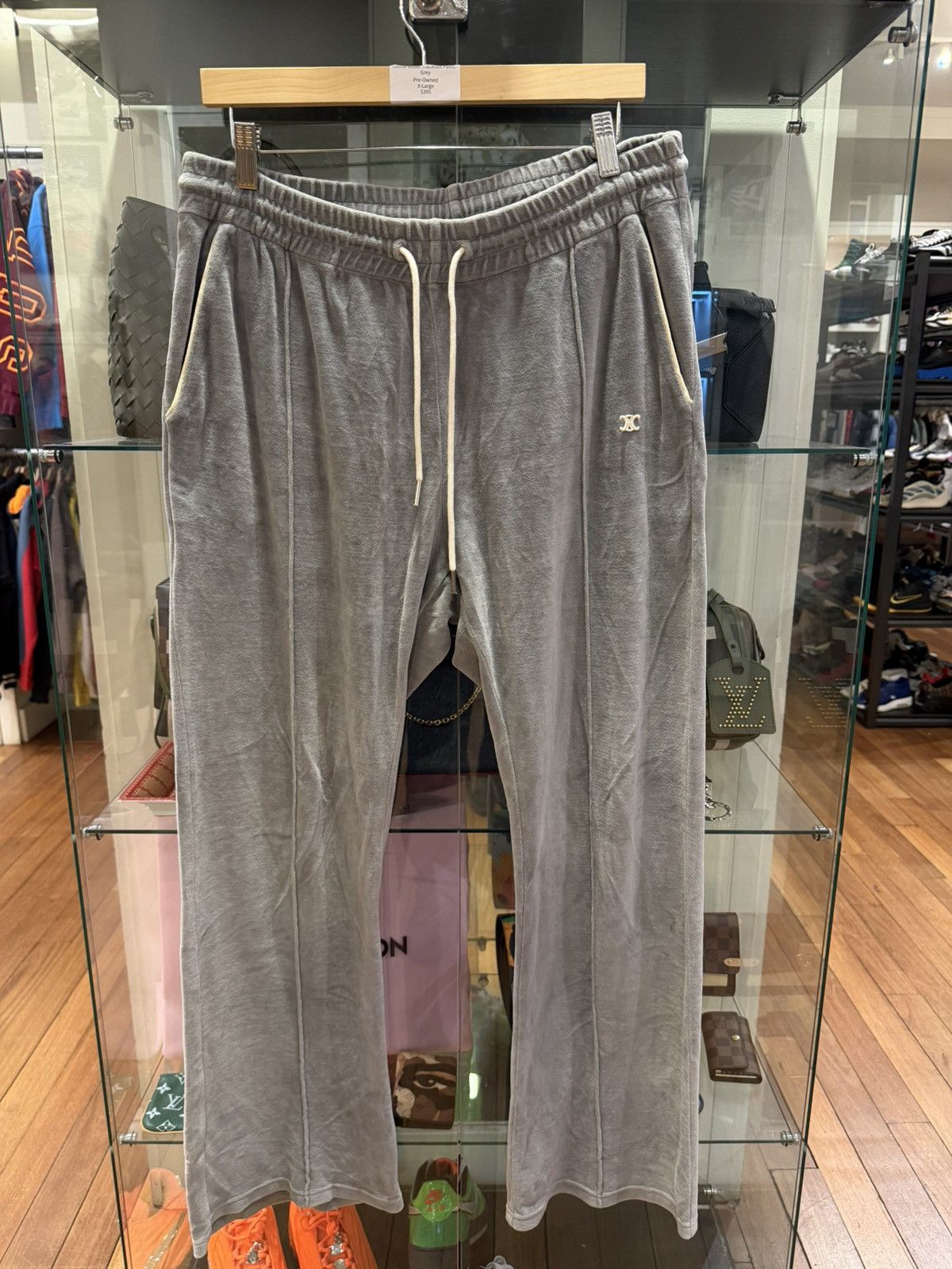 Celine Celine Velvet Tracksuit Pants Size US 34 / EU 50 - 1 Thumbnail