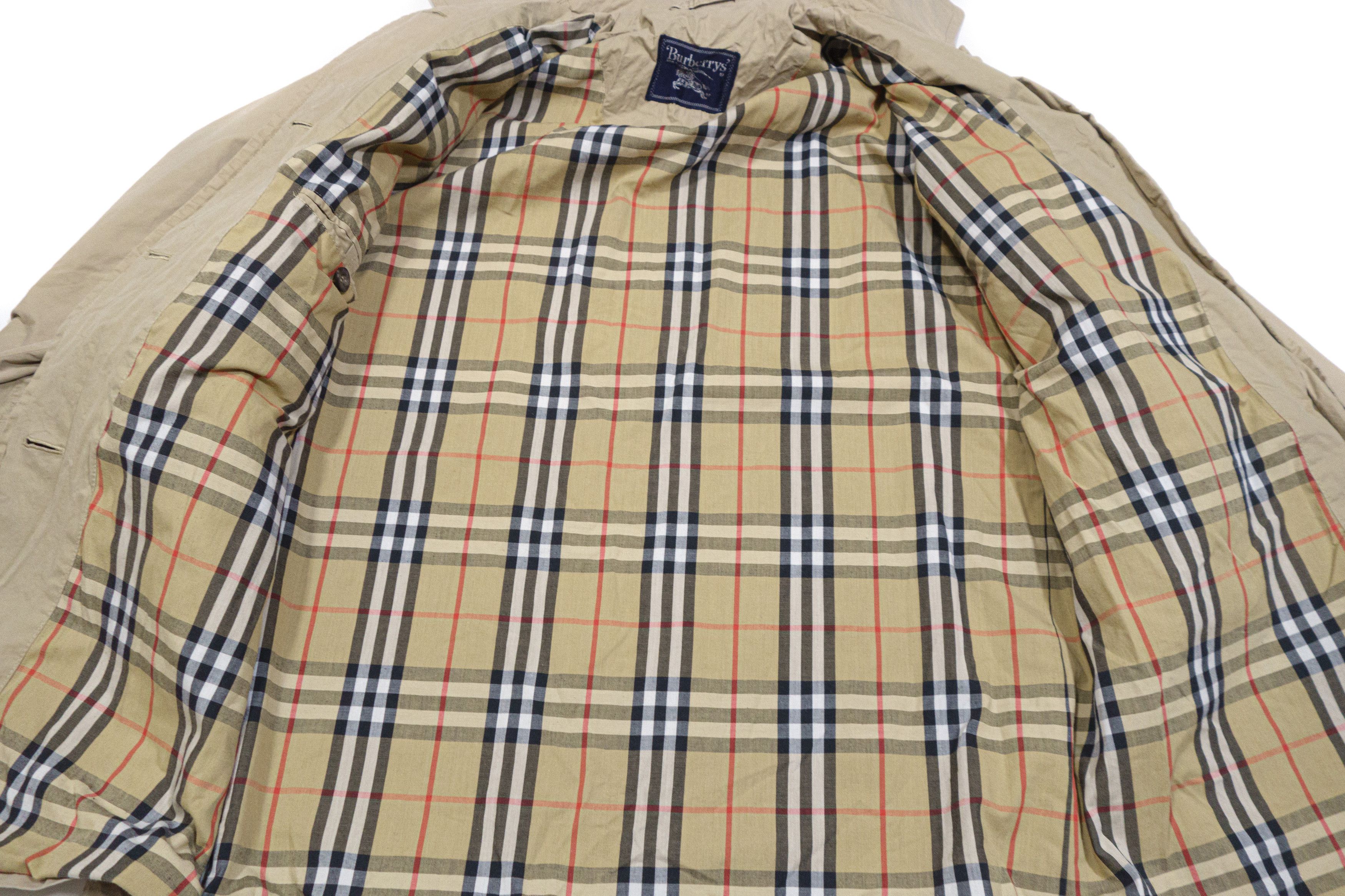 Burberry 90S Nova Check Inside Coat Vintage Size S / US 4 / IT 40 - 3 Thumbnail
