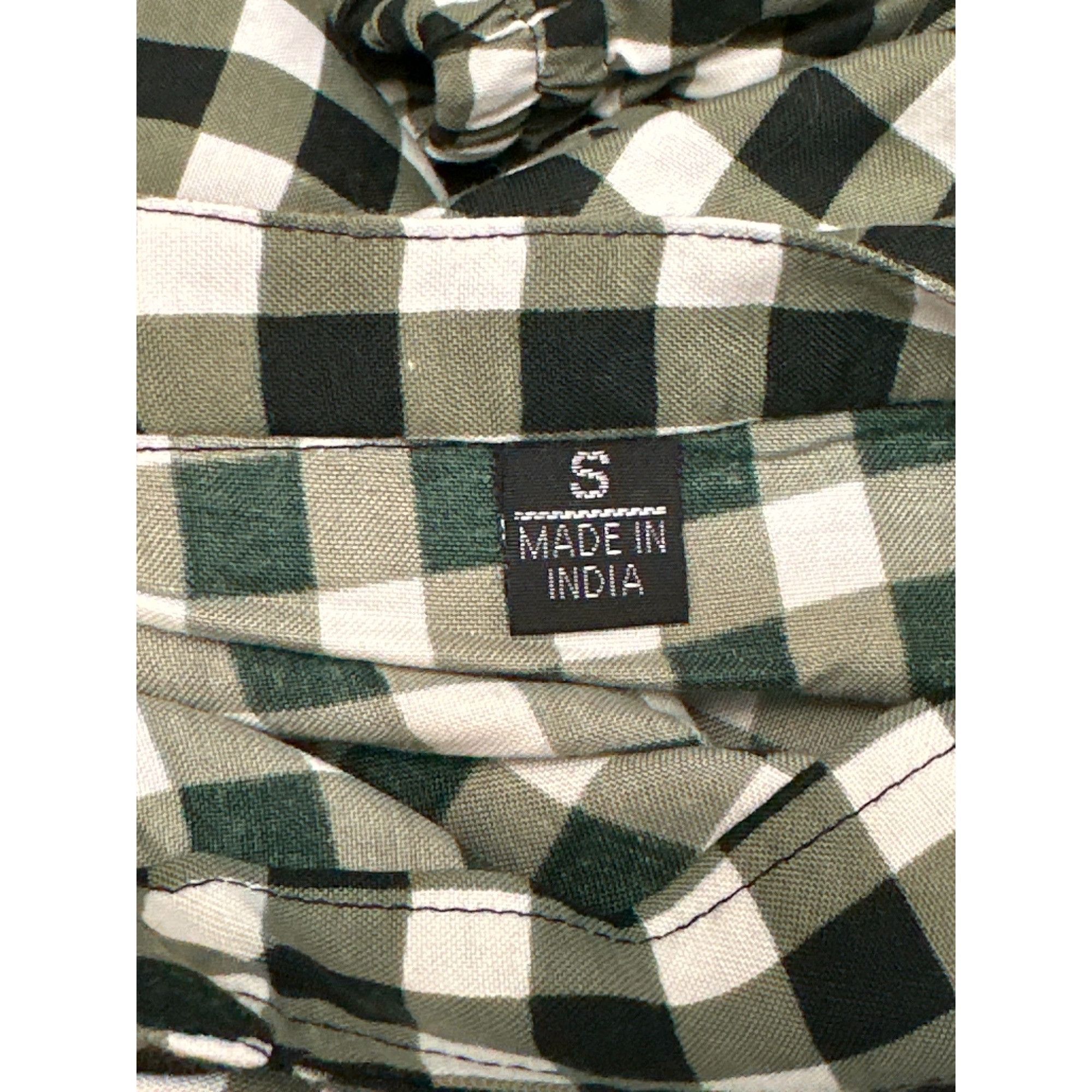 Other CCC Vintage Black White Gingham Checkered Midi Dress Button Size M / US 6-8 / IT 42-44 - 7 Thumbnail
