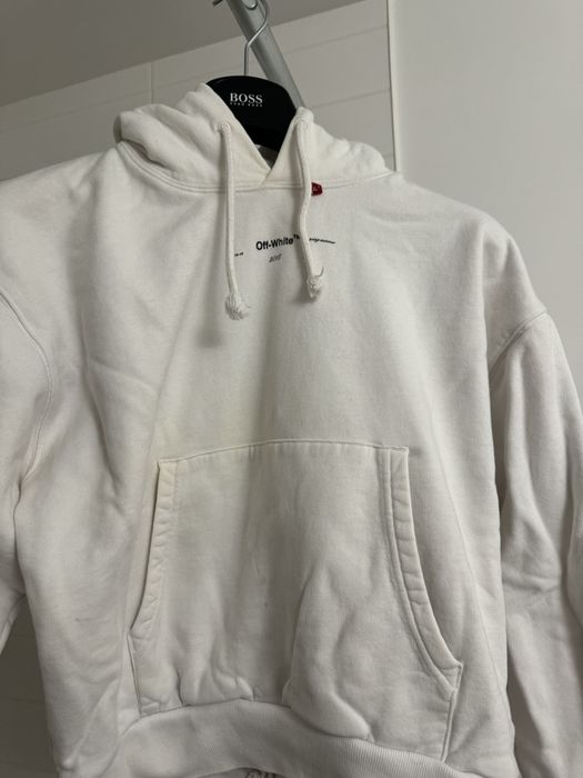 Off white temperature hoodie on sale white