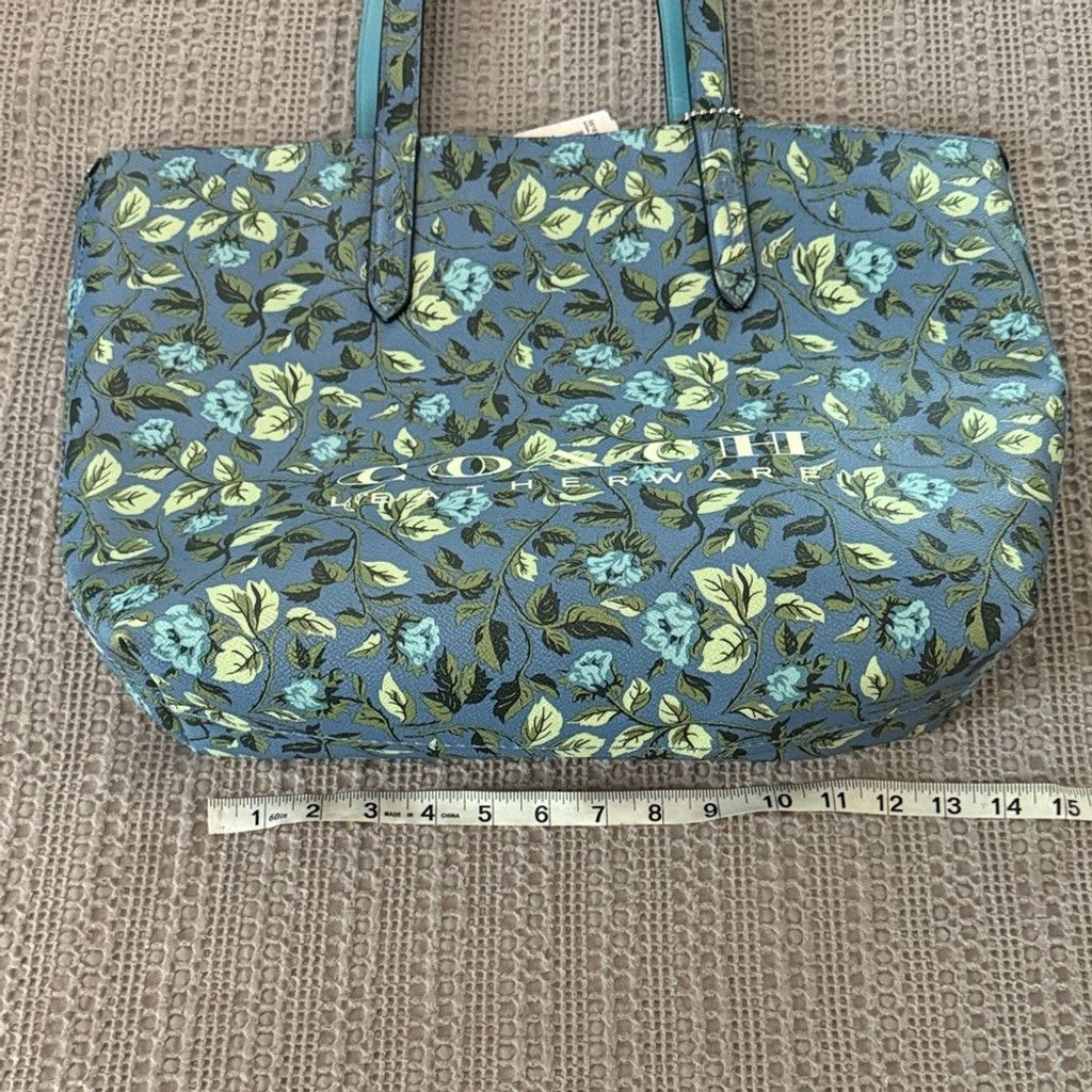 Coach COACH Floral Print Coach Highline Tote Slate/Silver Size ONE SIZE - 9 Thumbnail
