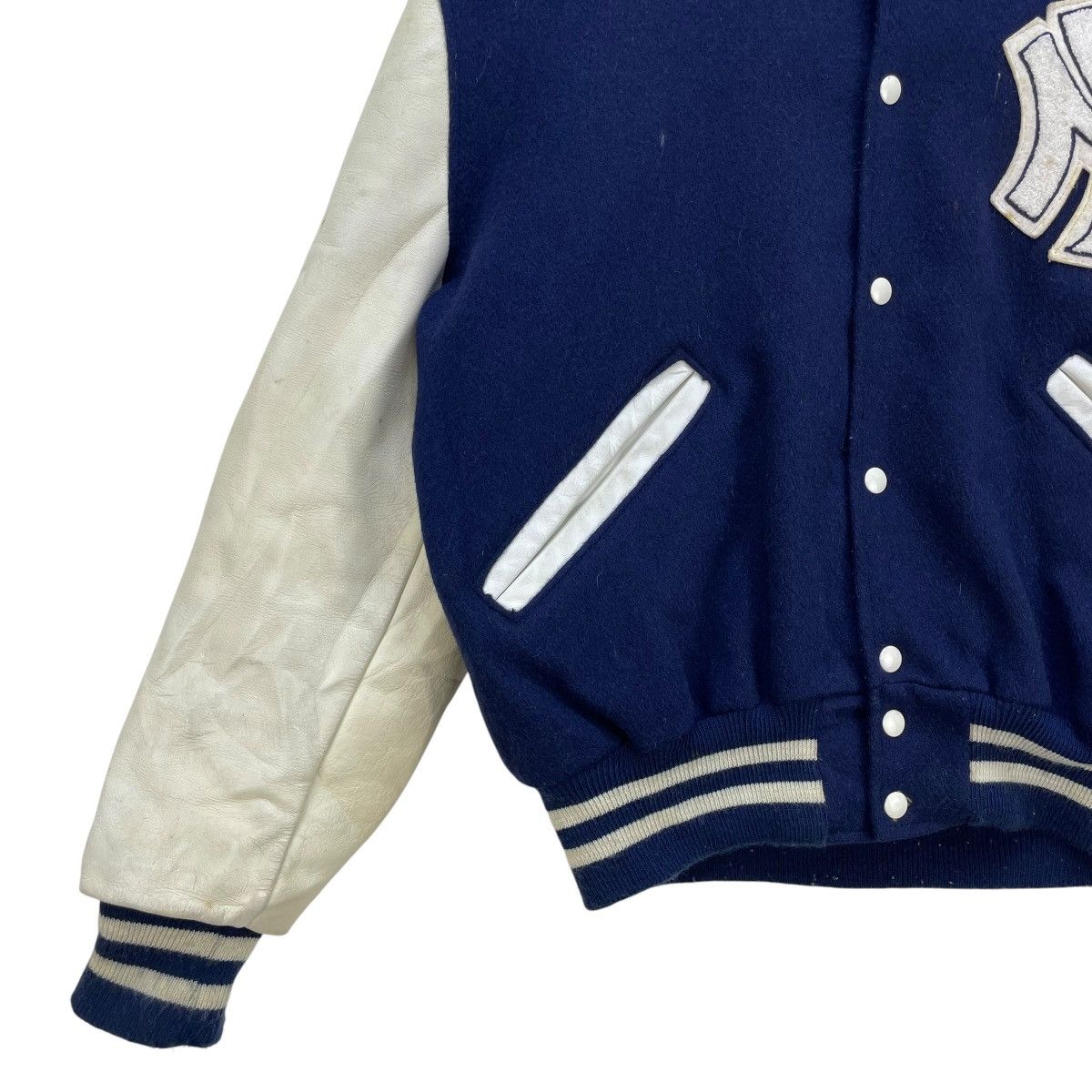 Delong × MLB × Starter 💥Vintage Delong Mlb New York Yankees Varsity Letterman Size US M / EU 48-50 / 2 - 4 Thumbnail