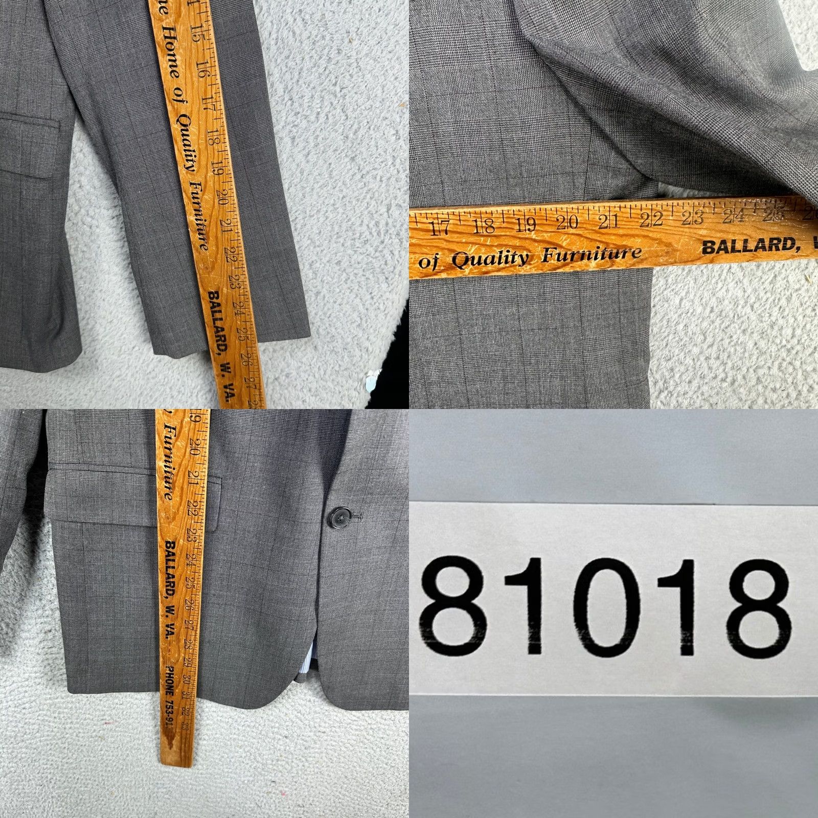 Banana Republic Banana Republic Blazer Sport Coat Men 44R Gray Glenn Plaid Standard Fit 2 Button Shirt? Size 44R - 8 Thumbnail