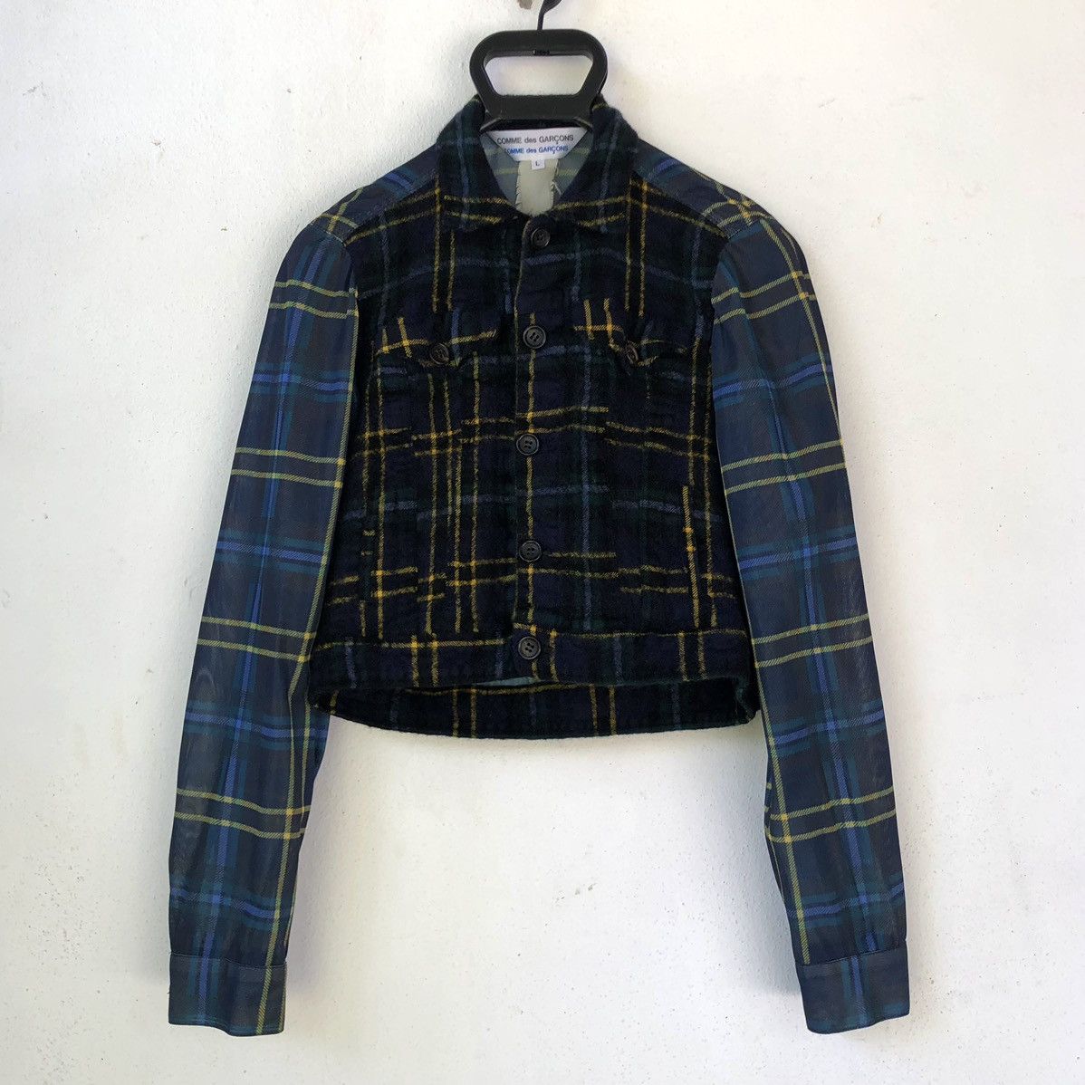 Comme des Garcons vintage Comme des Garcons Archive Hybrid Tartan Jacket Size M / US 6-8 / IT 42-44 - 1 Thumbnail