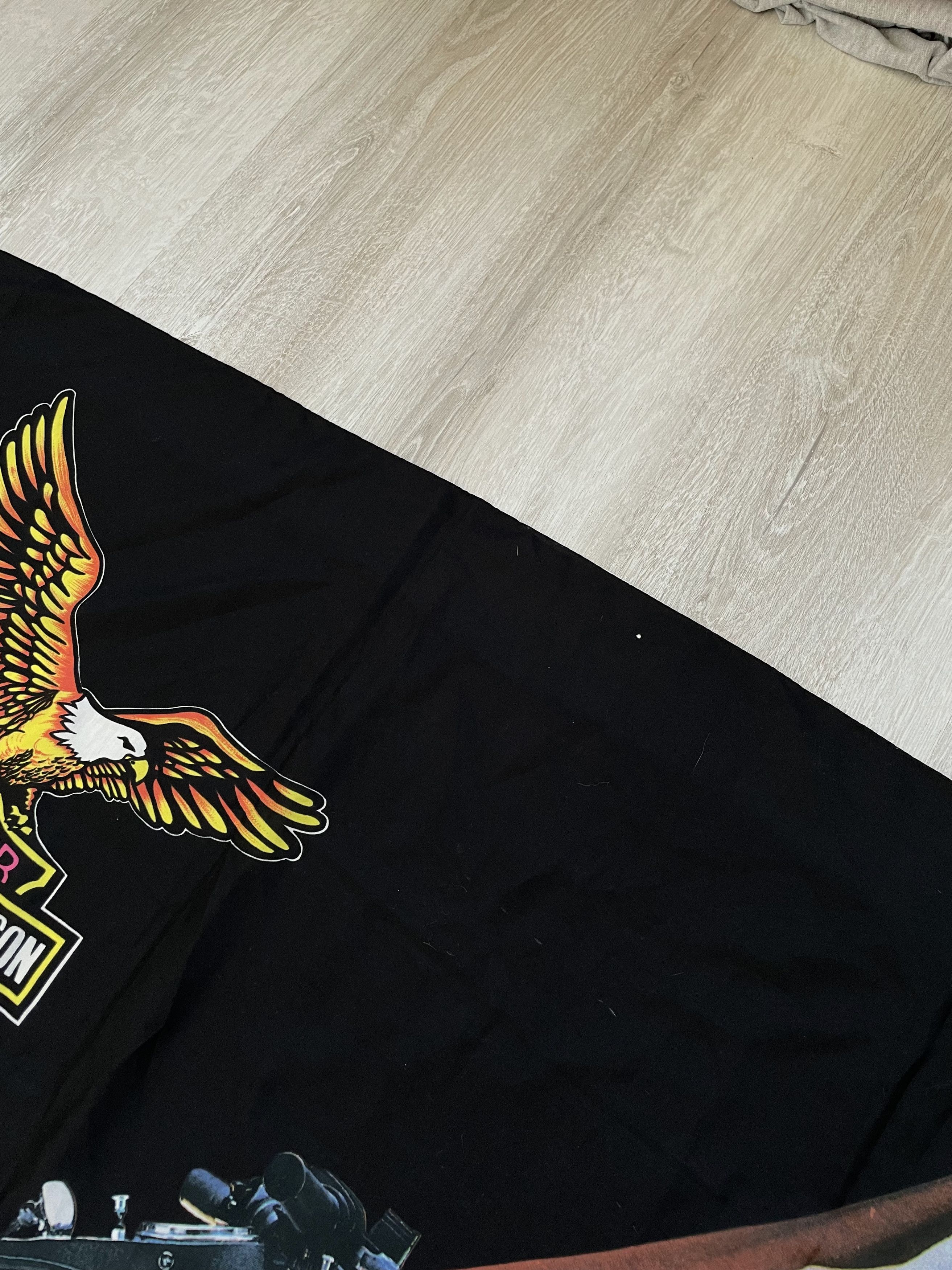 Harley Davidson Vintage Harley Davidson Bandana Flag Motorcycle Eagle Size ONE SIZE - 4 Thumbnail