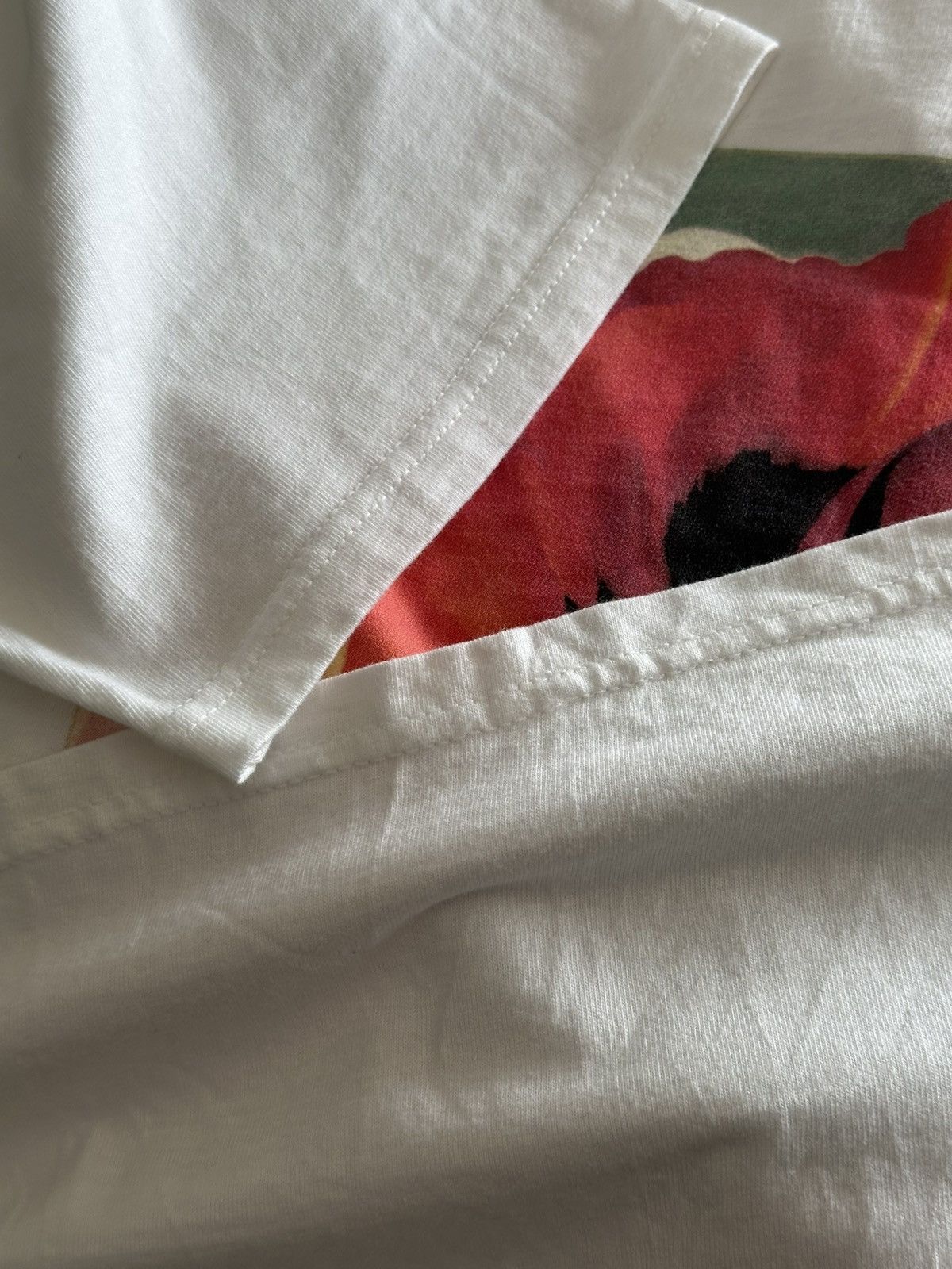 Hanes Vintage Georgia O’keeffe Shirt “Red Poppy” Size US L / EU 52-54 / 3 - 8 Thumbnail