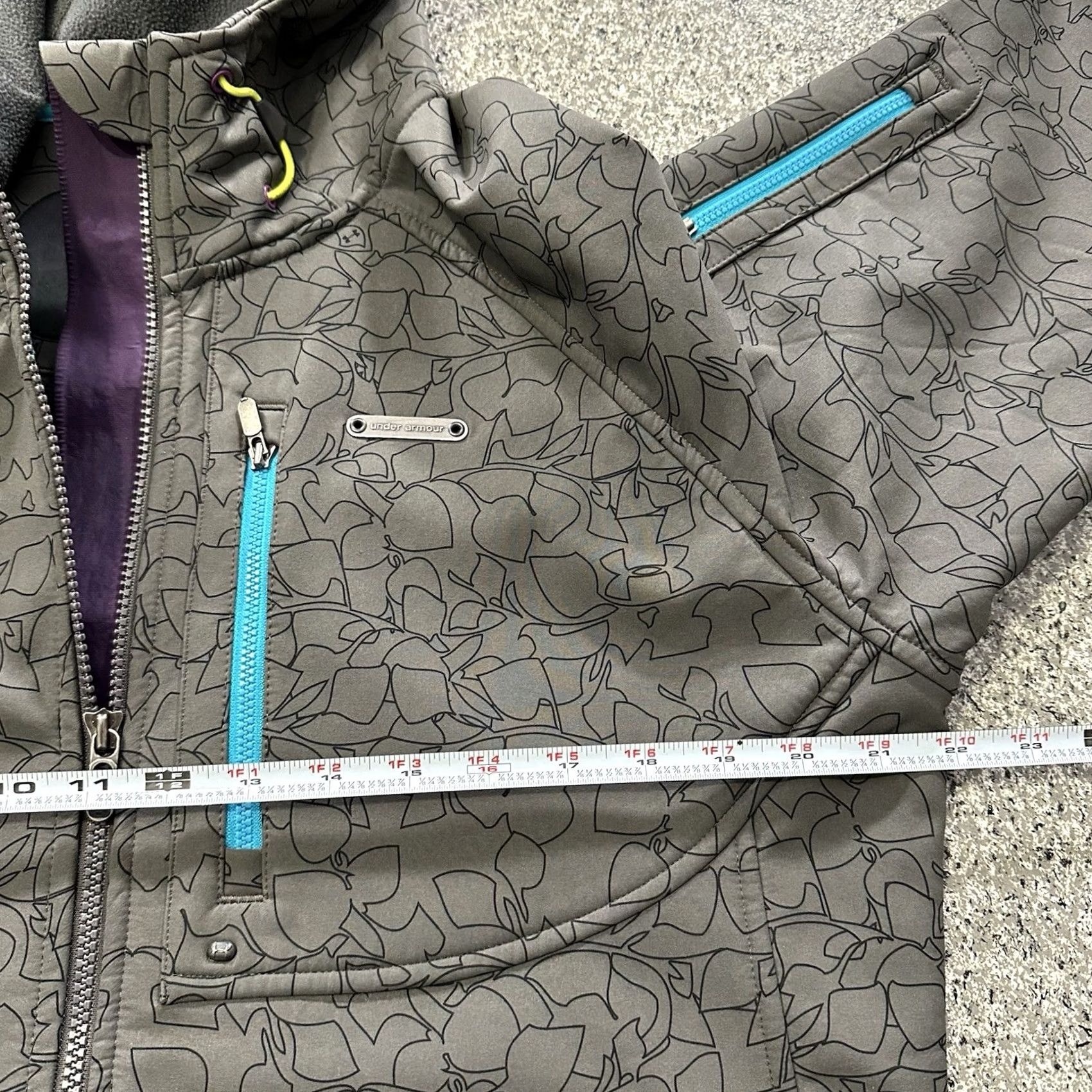 Under Armour Under Armour Jacket Womens L Softshell Hooded Windproof Pockets Full Zip Gray L Size L / US 10 / IT 46 - 6 Thumbnail