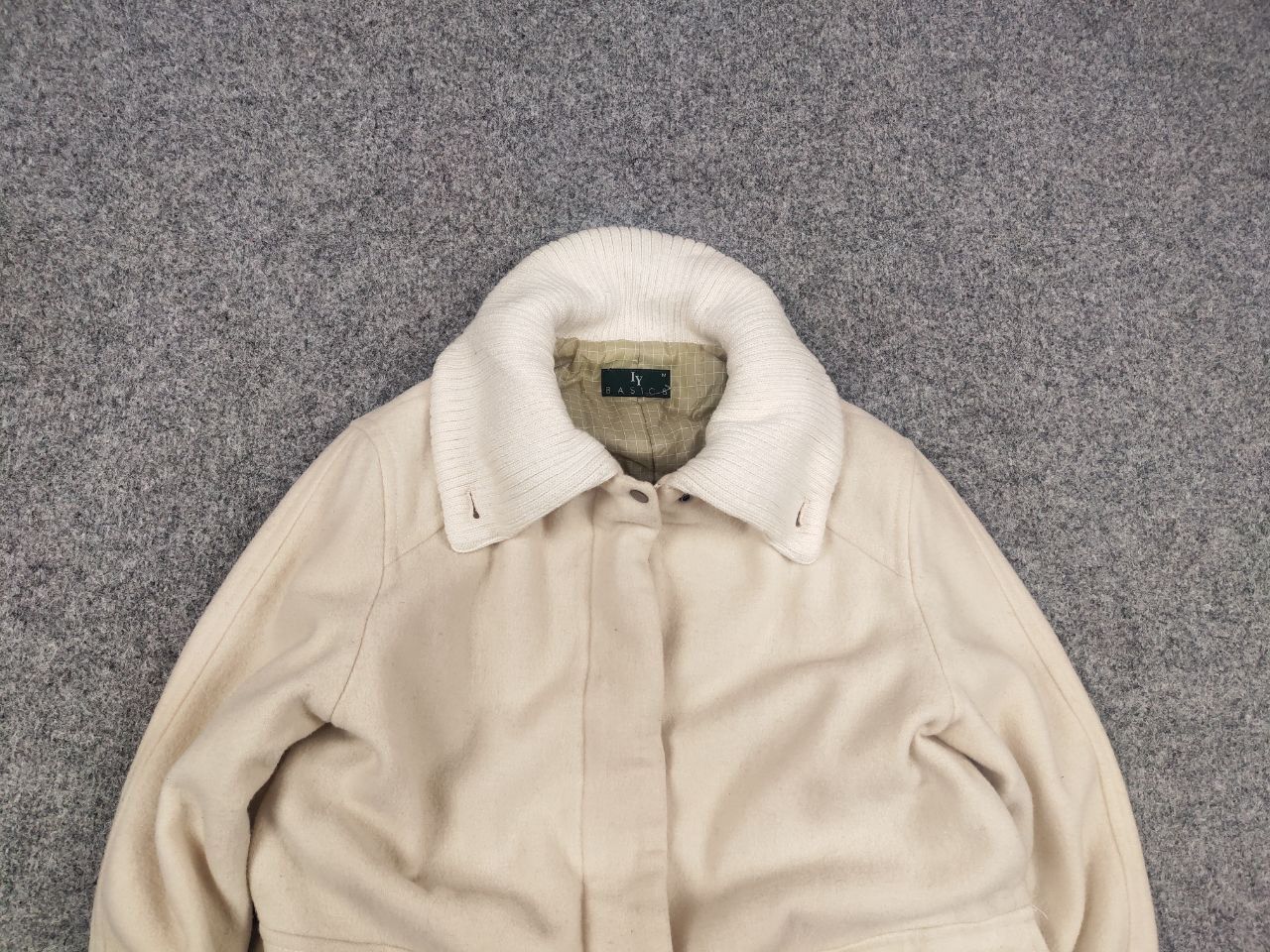 Japanese Brand Vtg 90's IY Basics by Issey Miyake Japan Wool Coat Jacket Size M / US 6-8 / IT 42-44 - 4 Thumbnail