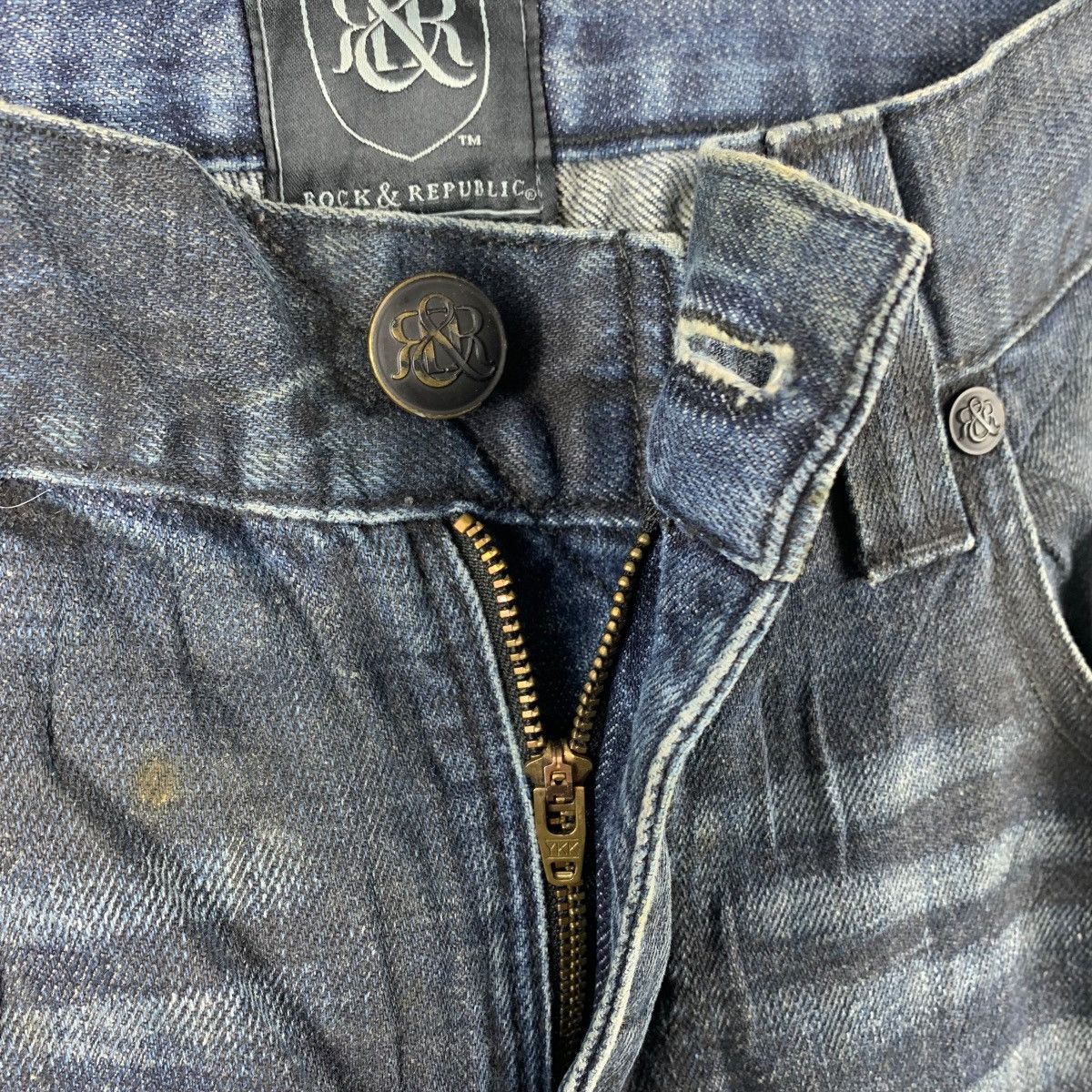 Designer × Japanese Brand ROCK & REPUBLIC Designer blue jeans Size US 35 - 13 Thumbnail