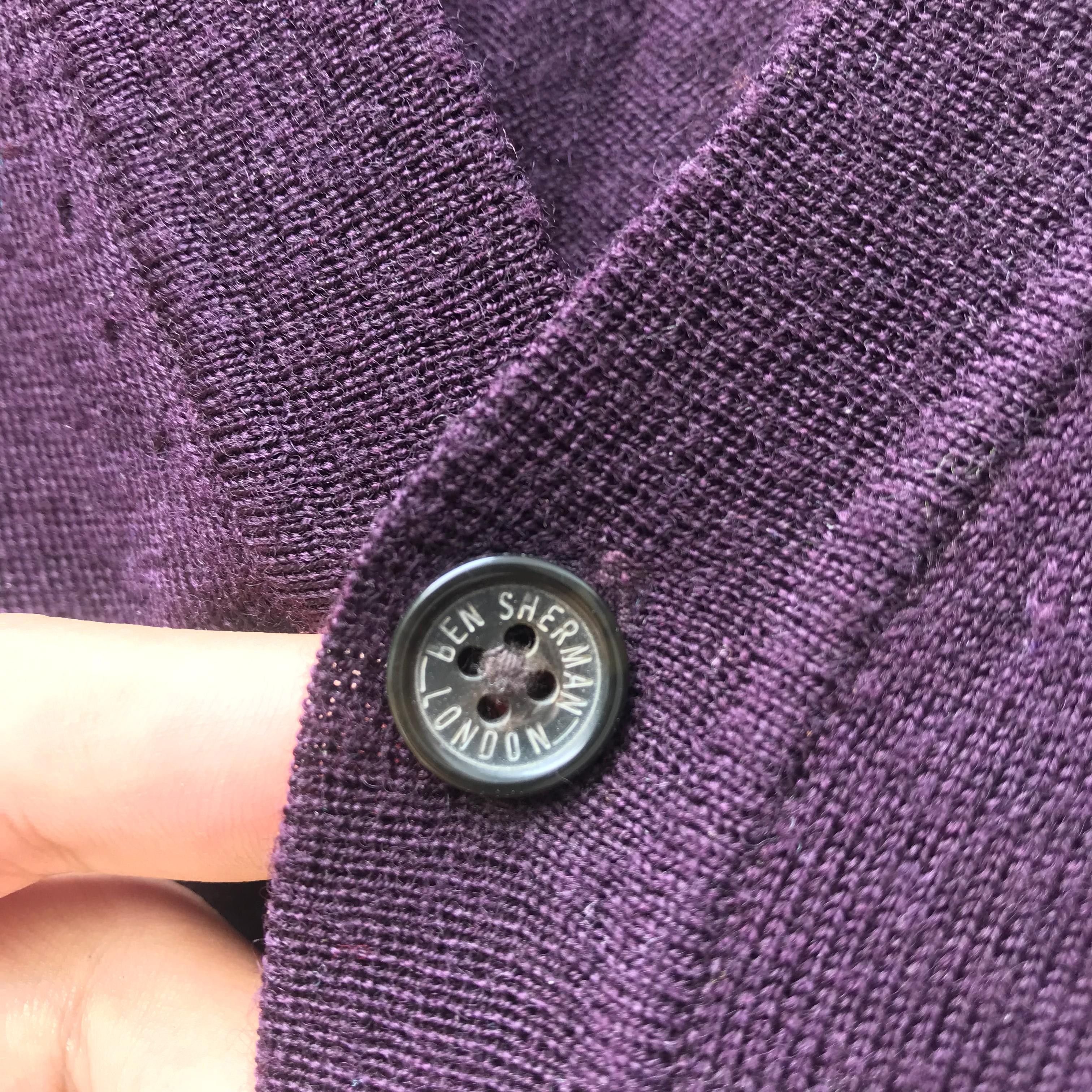 Ben Sherman Ben Sherman Cardigan knitwear sweater 100 % merino Wool new Size US M / EU 48-50 / 2 - 7 Thumbnail