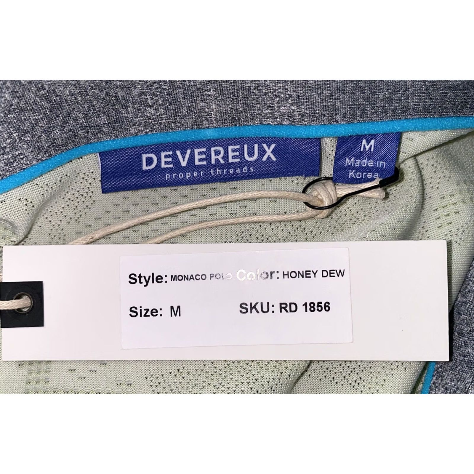 Vintage Devereux Polo Shirt Green Short Sleeve Golf M Mens Regular Size M NWT Size US M / EU 48-50 / 2 - 6 Thumbnail