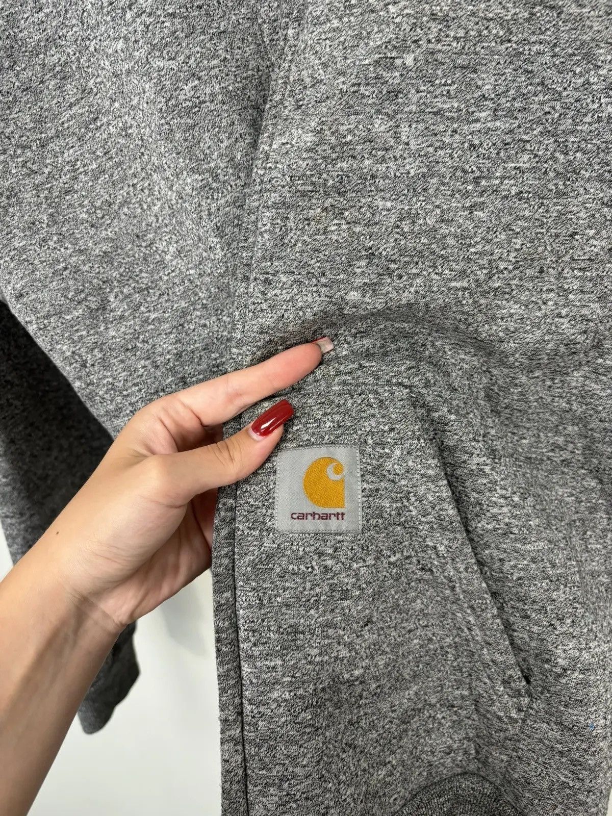 Carhartt × Vintage Vintage Carhartt Velour Lined Thermo Hype Zip Up Hoodie Size US M / EU 48-50 / 2 - 5 Thumbnail