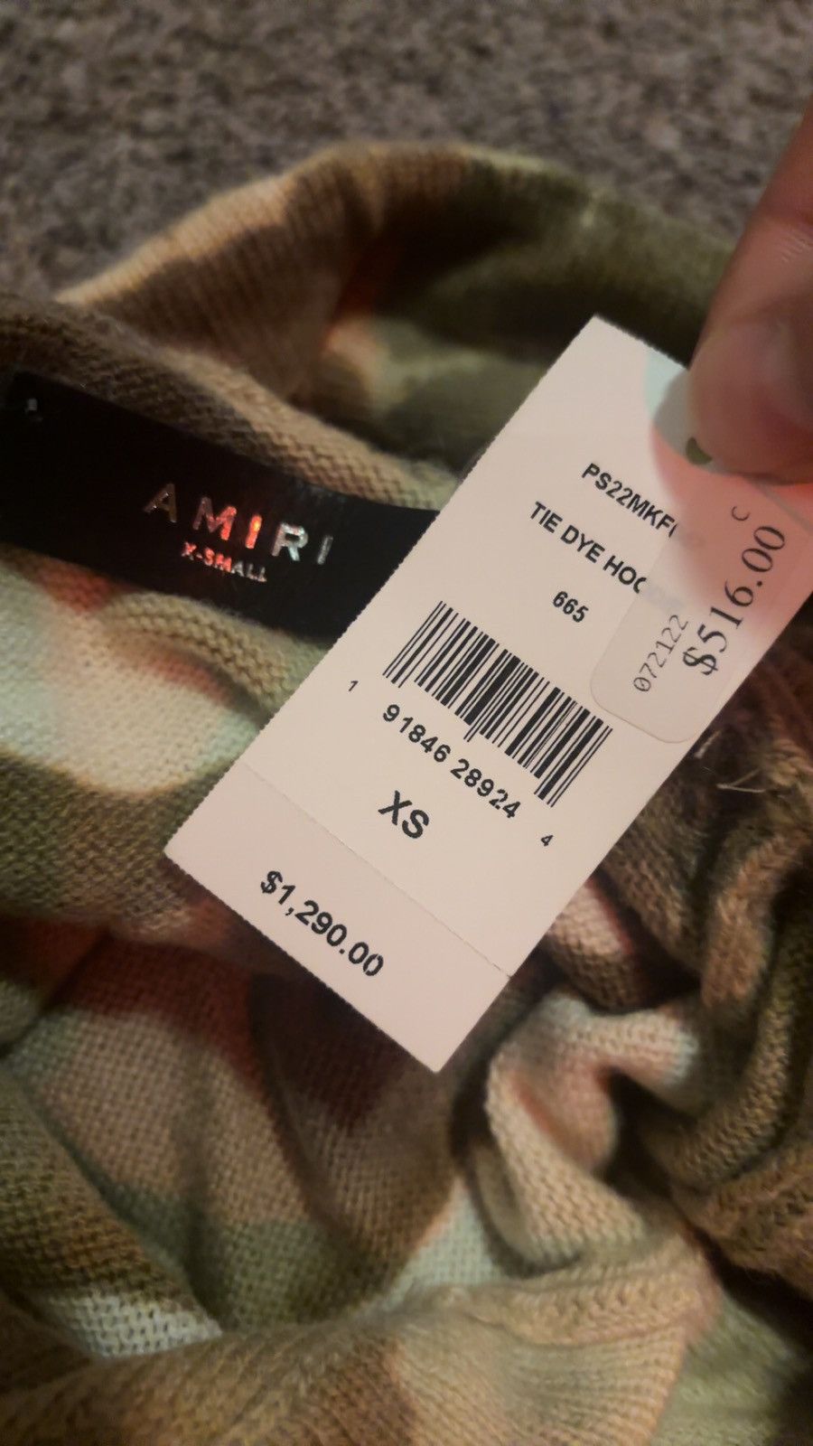 Amiri Amiri Wool Tie Dye Hoodie Rare Size US S / EU 44-46 / 1 - 6 Thumbnail