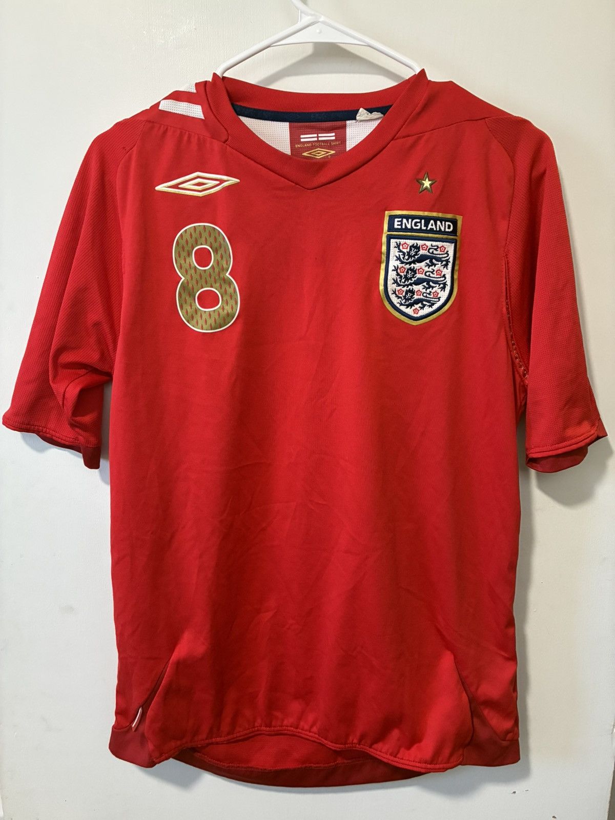 Umbro Umbro England NT Lampard 2006 World Cup soccer jersey kit Size US S / EU 44-46 / 1 - 1 Thumbnail