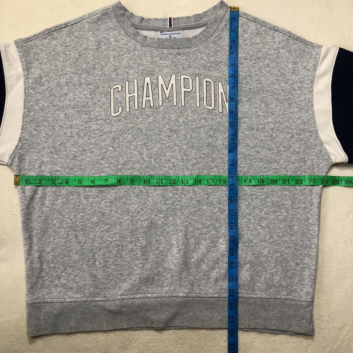 Champion × Vintage VINTAGE CHAMPION Spellout Logo Boxy Sweatshirt Size US XL / EU 56 / 4 - 14 Thumbnail
