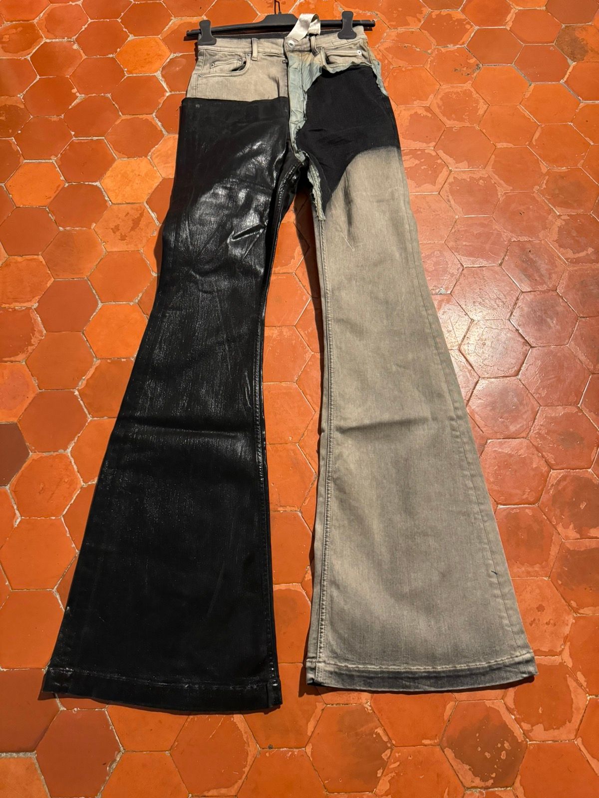 Pre-owned Rick Owens Drkshdw Bolan Boot Cut Jeans In Multicolor