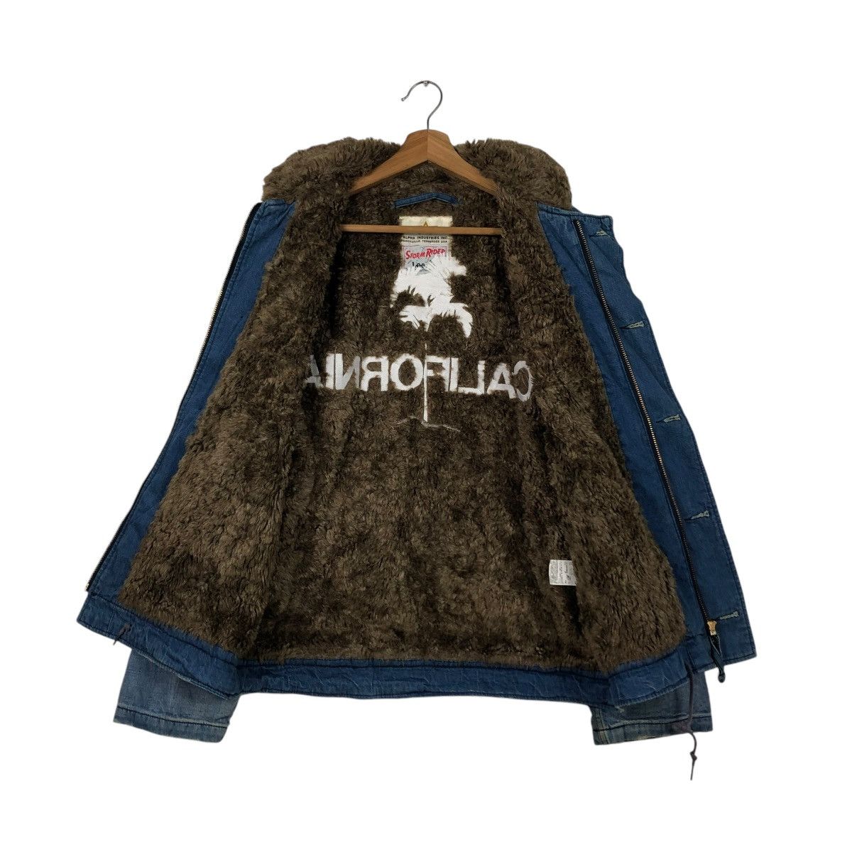 Alpha Industries VINTAGE DENIM BIKER JACKET ALPHA INDUSTRIES LEE STORM RIDER Size US M / EU 48-50 / 2 - 15 Thumbnail