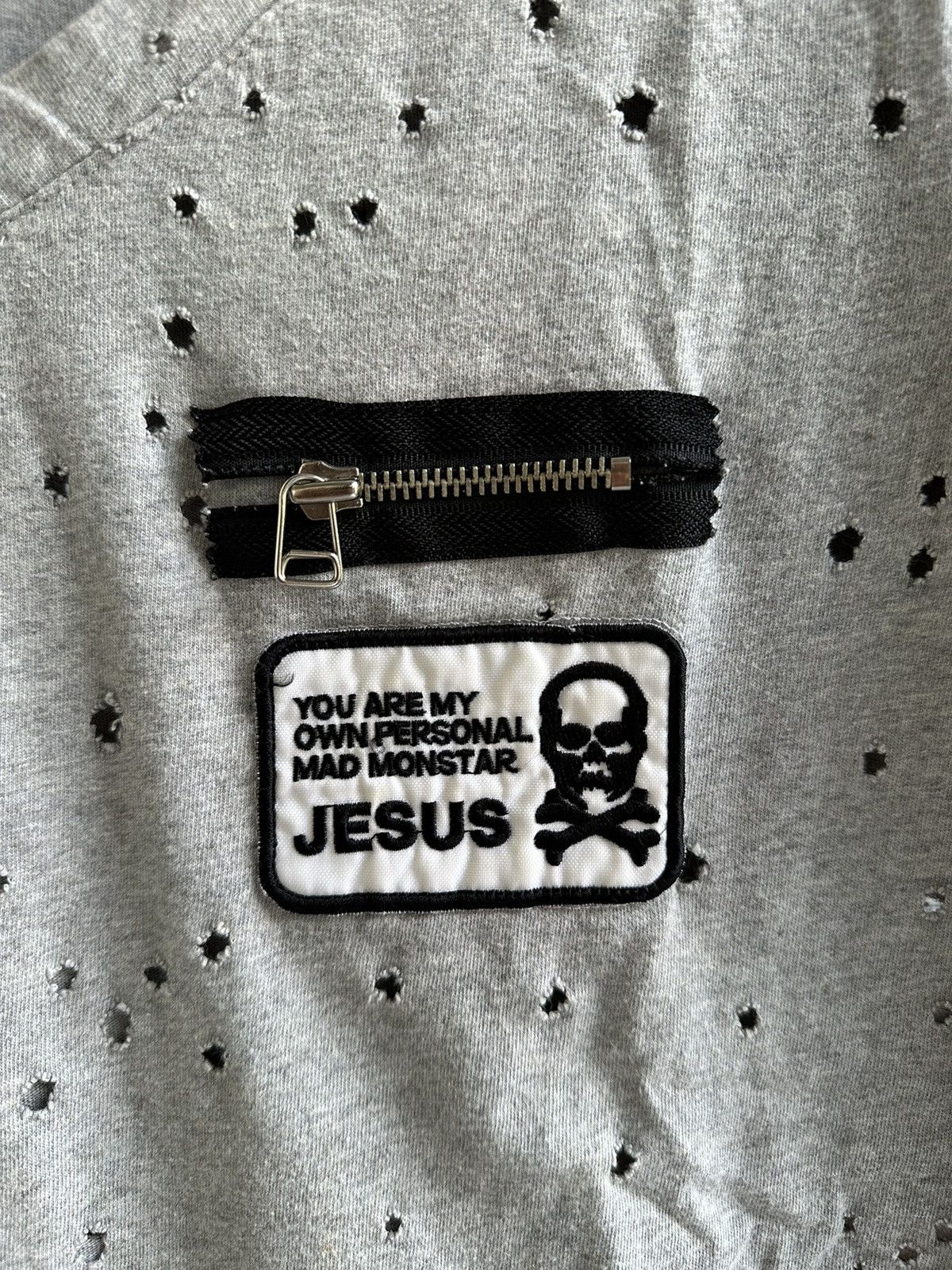Japanese Brand CRAZY DISTRESSED JESUS SHORT SLEEVE STYLE Size US M / EU 48-50 / 2 - 3 Thumbnail