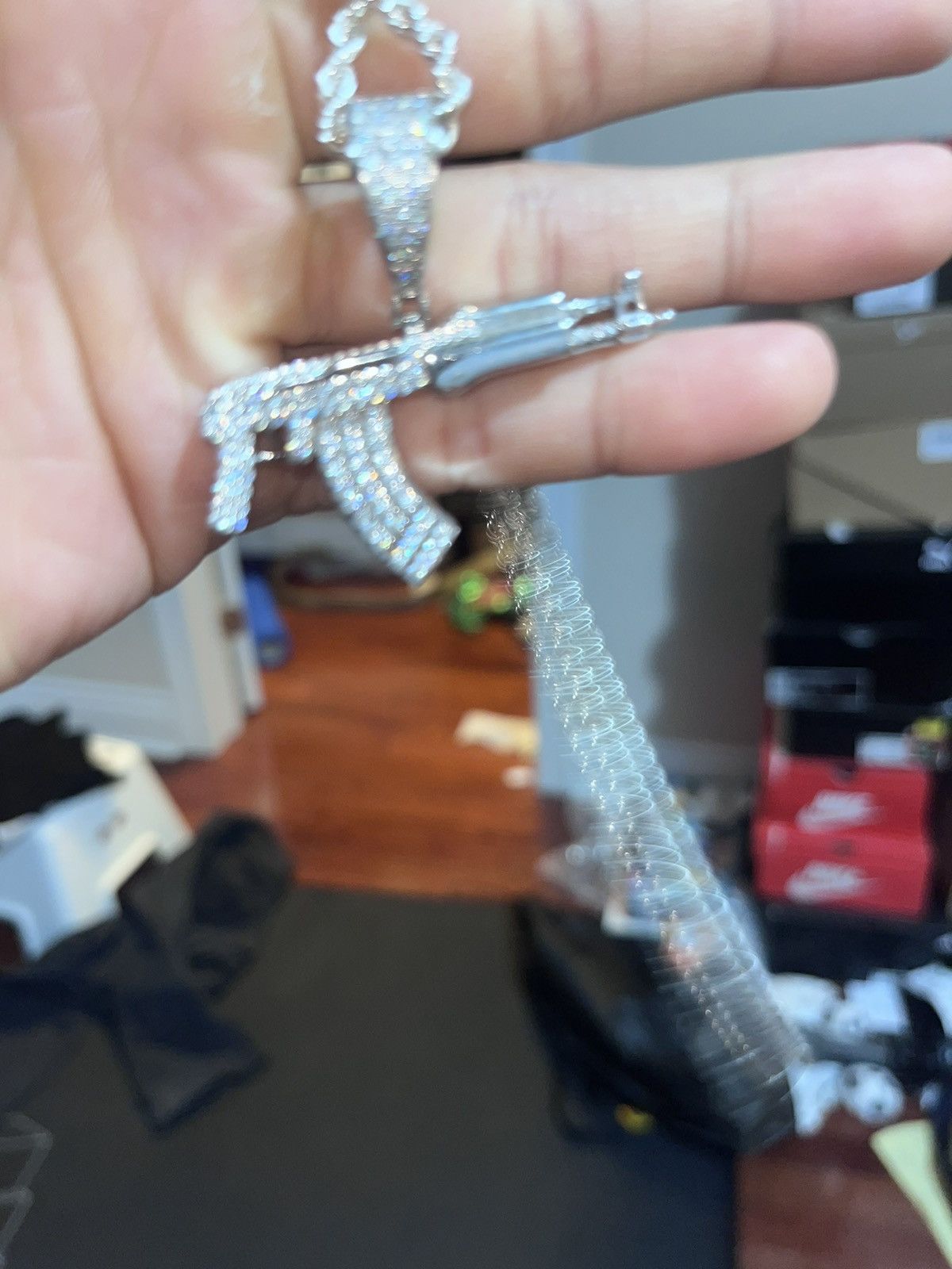 Other Moisannite ak pendant Size ONE SIZE - 2 Thumbnail