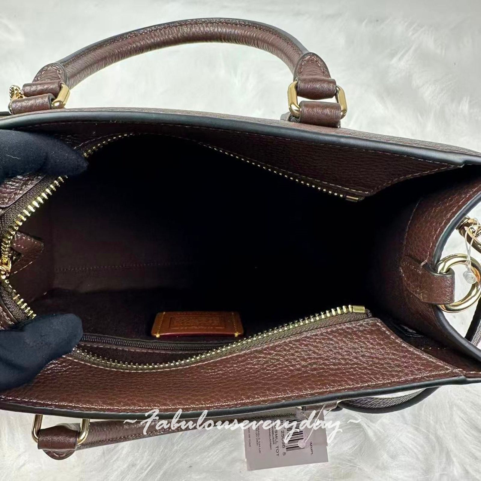Coach Coach Maggie Small Tote Bag Crossbody Leather/Maple CY668 Size ONE SIZE - 8 Thumbnail