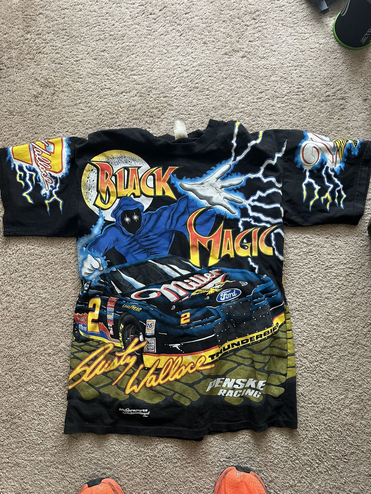 NASCAR × Vintage Rusty Wallace Black magic nascar tee Size US L / EU 52-54 / 3 - 1 Thumbnail