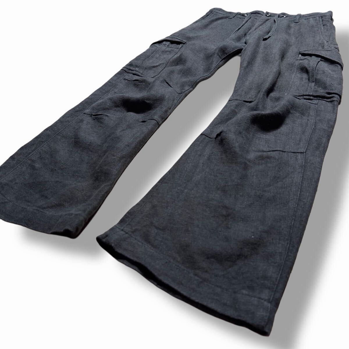 junhashimoto junhashimoto Linen Cargo Pants Size US 30 / EU 46 - 2 Thumbnail