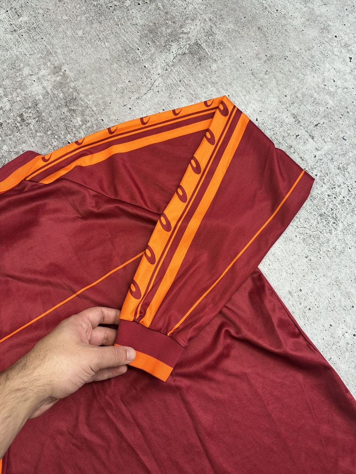Asics 1995/96 Asics AS Roma Vintage Long Sleeve Soccer Jersey Size US M / EU 48-50 / 2 - 17 Thumbnail