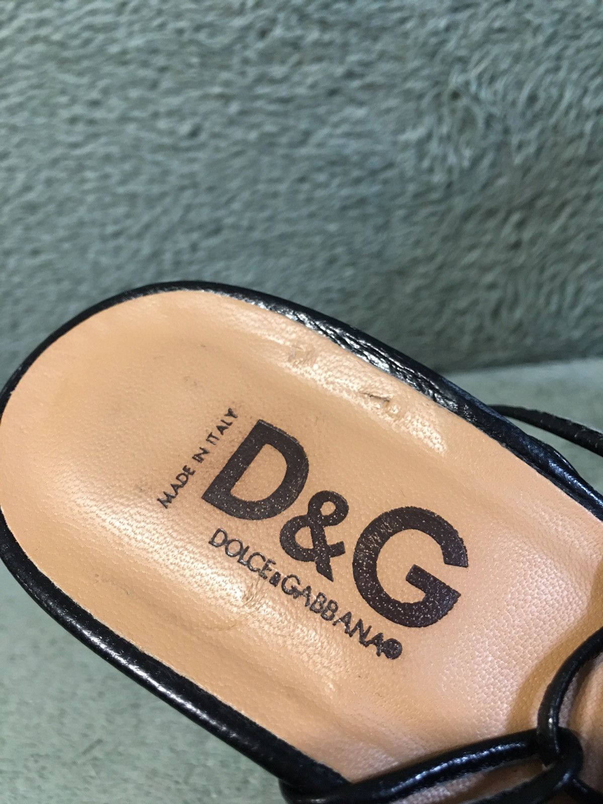 Dolce & Gabbana Dolce & Gabbana Black Leather Gladiator Strap Heels EU38 Size US 8 / IT 38 - 3 Thumbnail