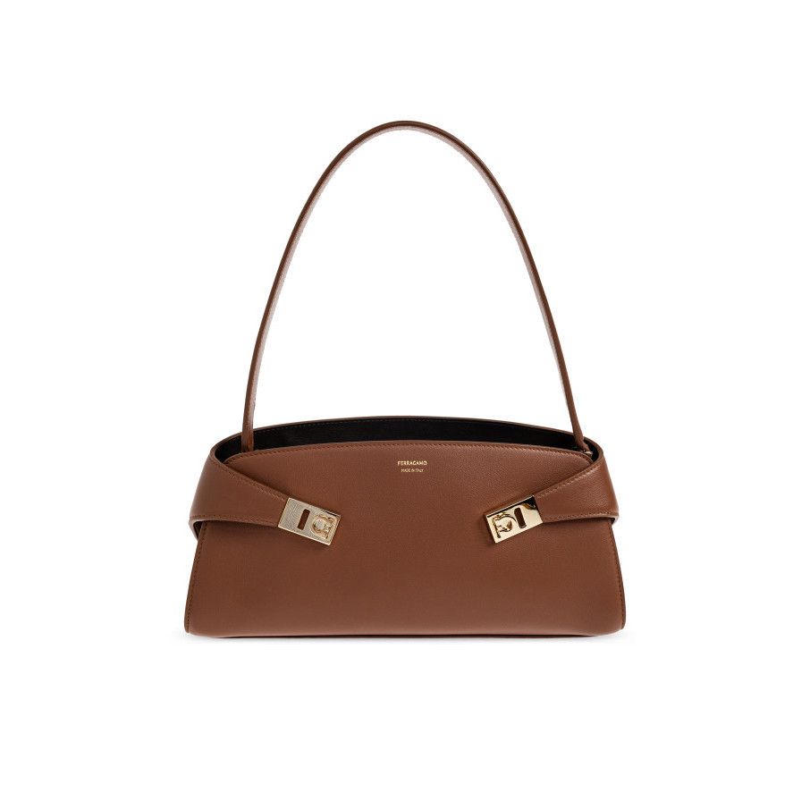 Salvatore Ferragamo FERRAGAMO Hug East West Cognac Shoulder Bag New & Authentic Size ONE SIZE - 1 Thumbnail