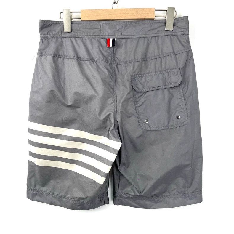 Thom Browne Gray Nylon Shorts-dmc