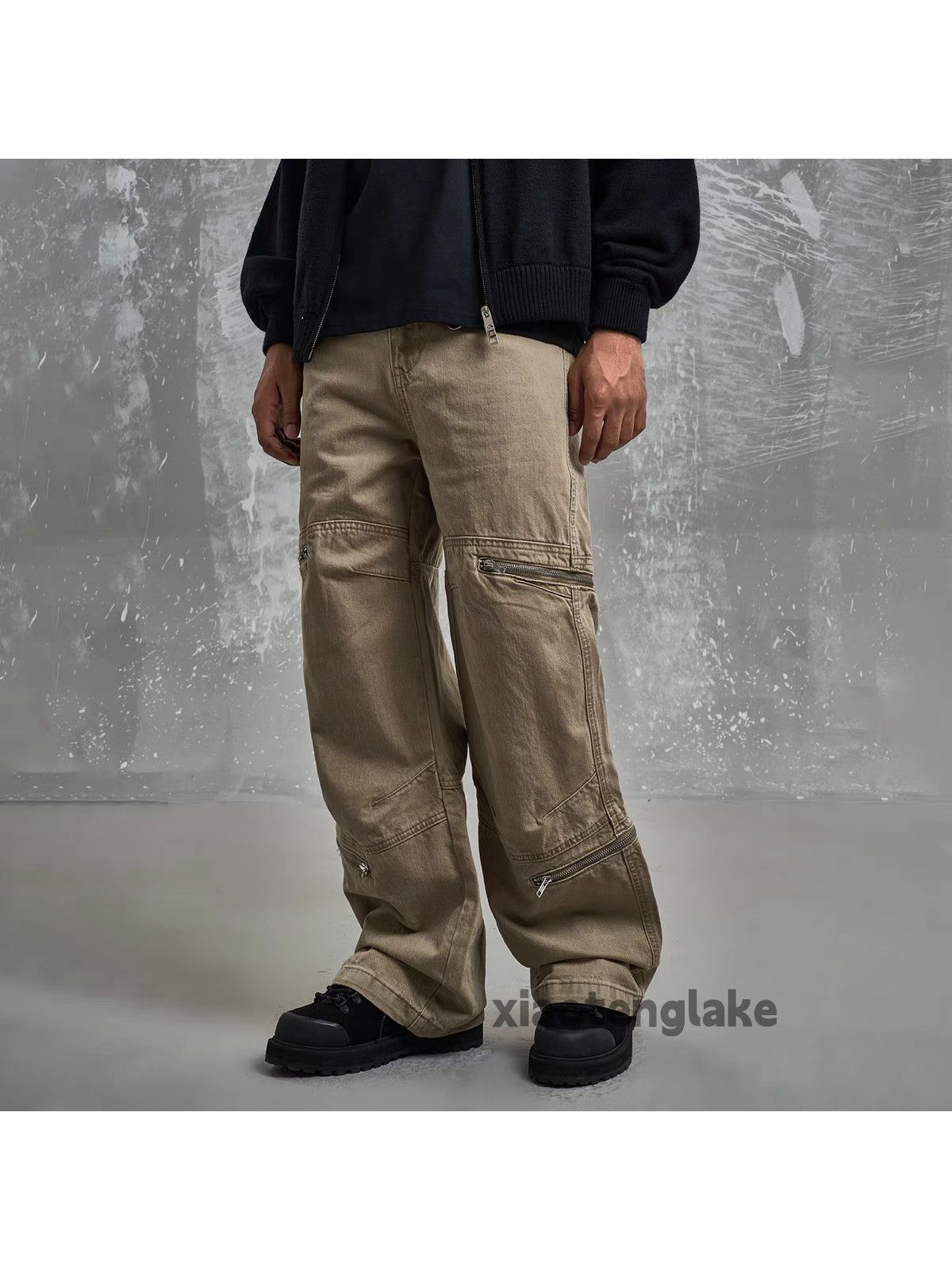 Designer × Japanese Brand × Vintage zipper utility military loose baggy hiphop cargo pants Size US 32 / EU 48 - 3 Thumbnail