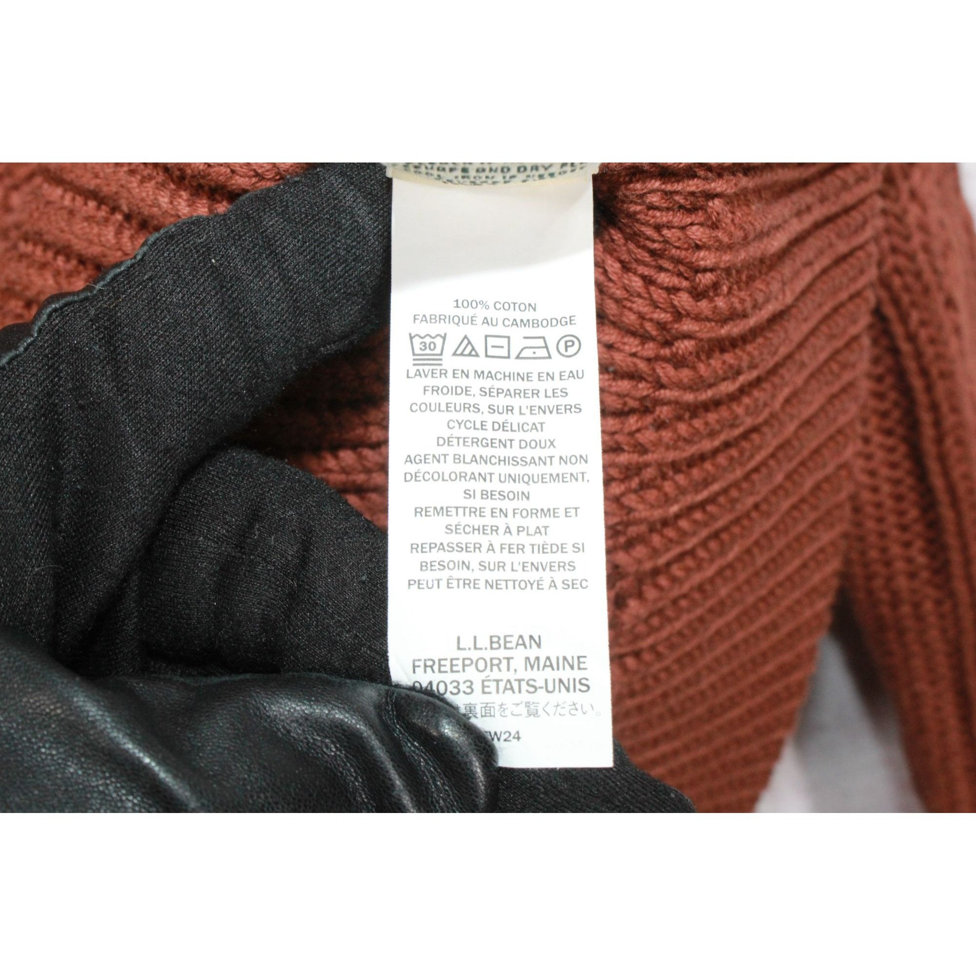 L.L. Bean LL Bean Women's Double L Mixed Cable Sweater Funnelneck Size S / US 4 / IT 40 - 10 Thumbnail