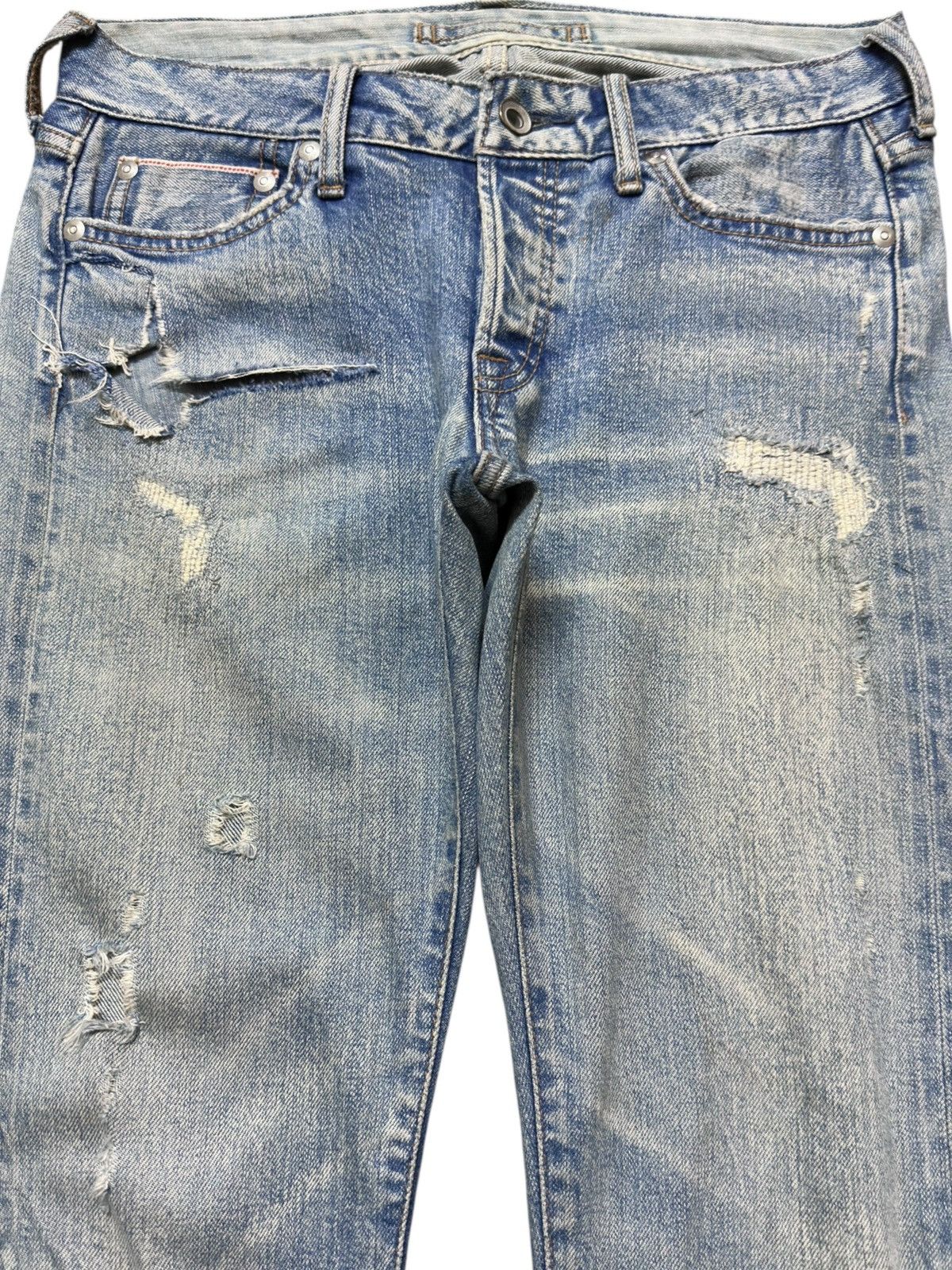 GOA Vintage GOA NIMES Selvedge Skinny Ripped Distressed Denim Size US 29 - 2 Thumbnail