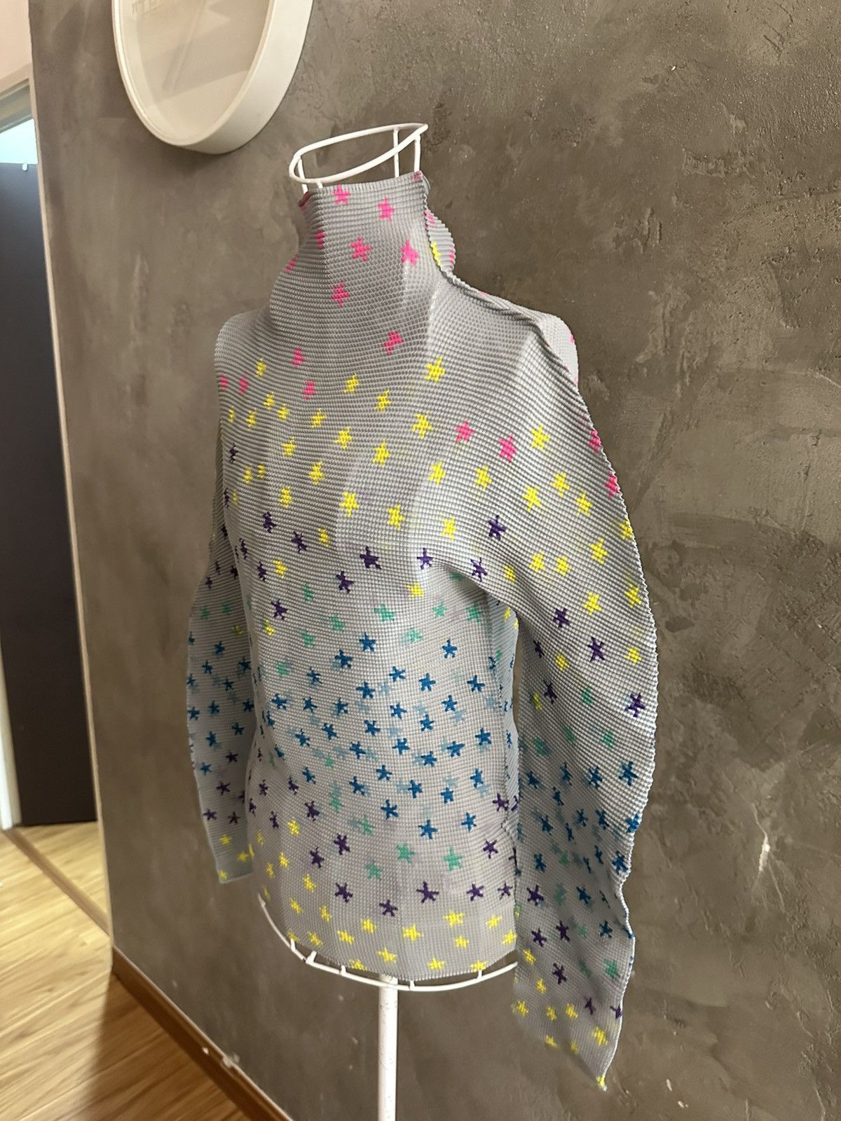 Homme Plisse Issey Miyake Pleat Please Issey Miyake Star Printed L/S Shirt Size US M / EU 48-50 / 2 - 7 Thumbnail
