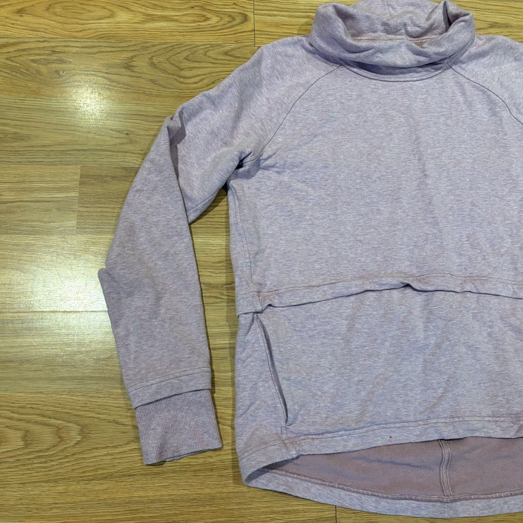 Lululemon Lululemon Find Your Unwind Pullover Womens Size 6 Pink Taupe Heathered Pullover Sweatshirt Long Sleeve Regular 6 Womens Size M / US 6-8 / IT 42-44 - 4 Thumbnail