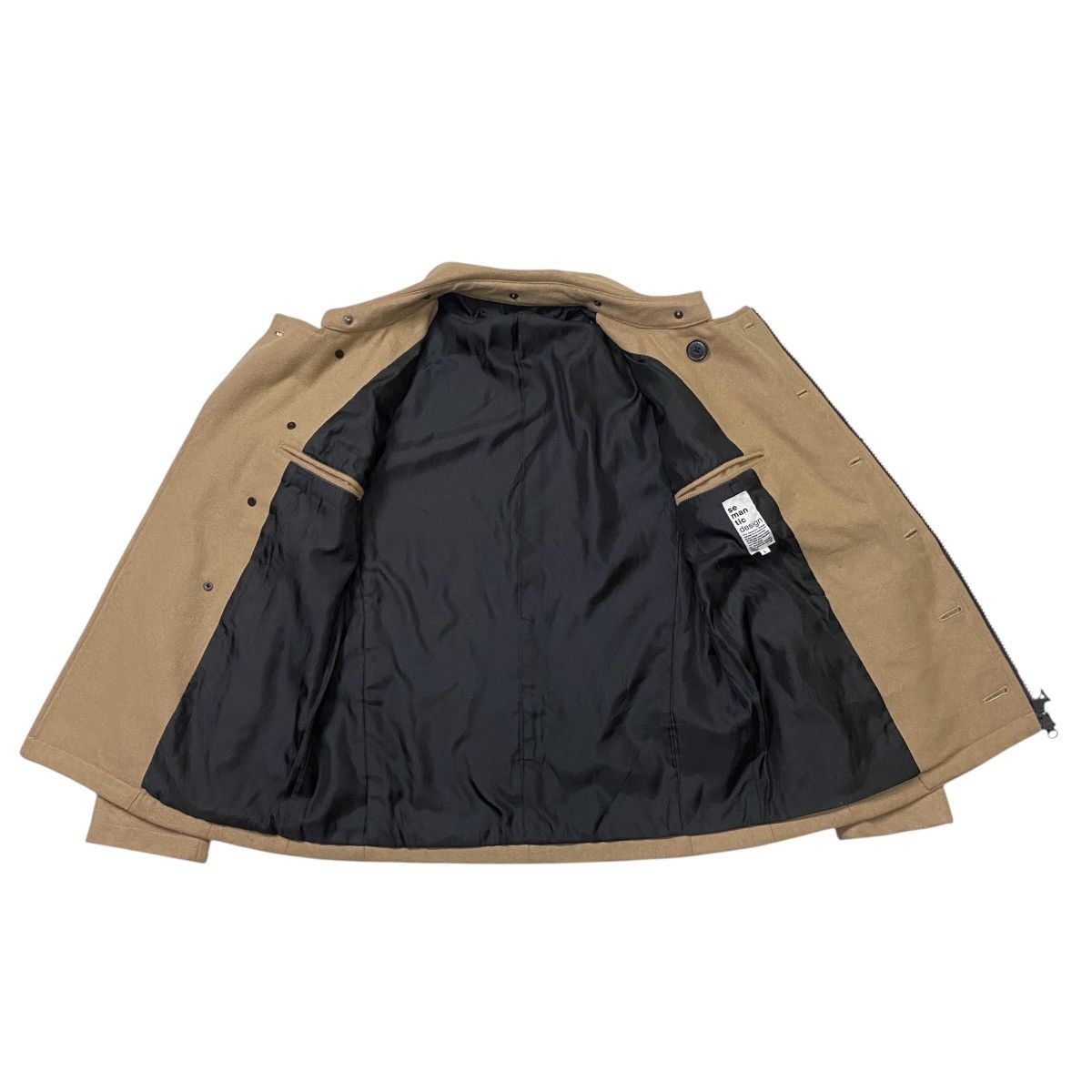 Japanese Brand × semanticdesign Semantic Design double breasted peacoat jacket Size US L / EU 52-54 / 3 - 7 Thumbnail