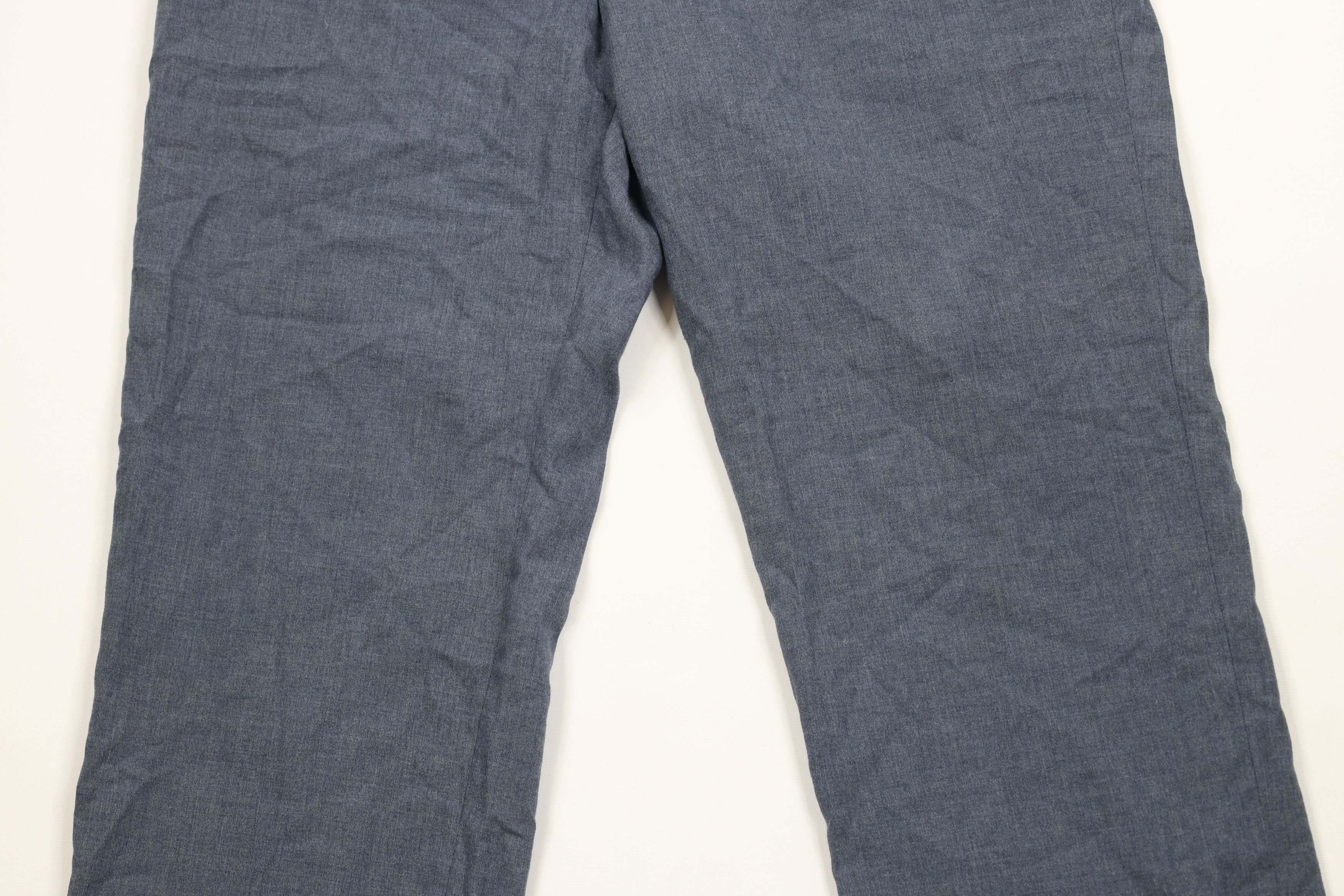 Vintage Vintage 70s Streetwear Chambray Wide Leg Chino Pants USA Size US 36 / EU 52 - 3 Thumbnail