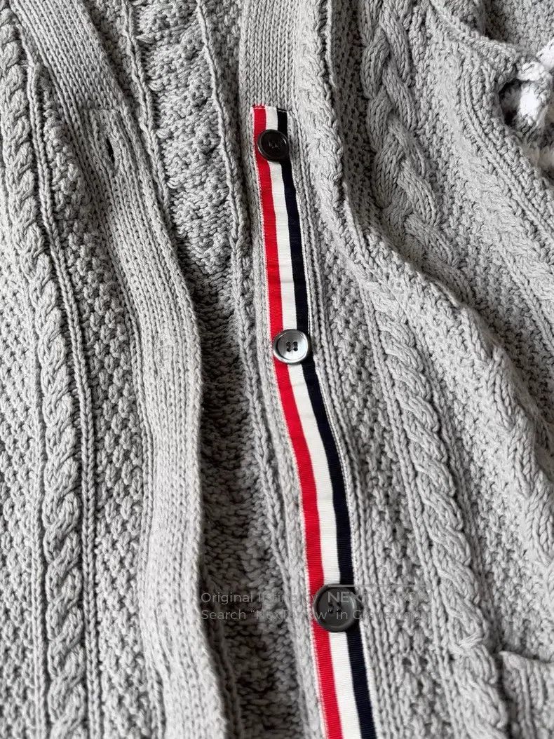 Thom Browne Thom Browne Chunky knitted cardigan Size US XS / EU 42 / 0 - 3 Thumbnail