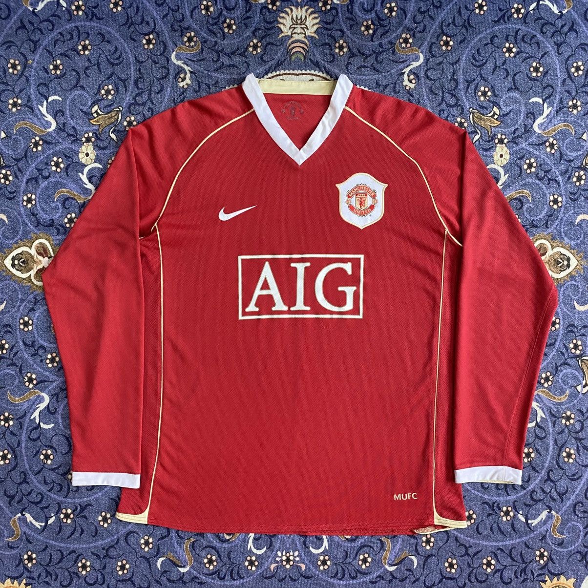 Nike × Vintage Vintage 2006/07 Nike Manchester United Home Jersey Size US L / EU 52-54 / 3 - 1 Thumbnail