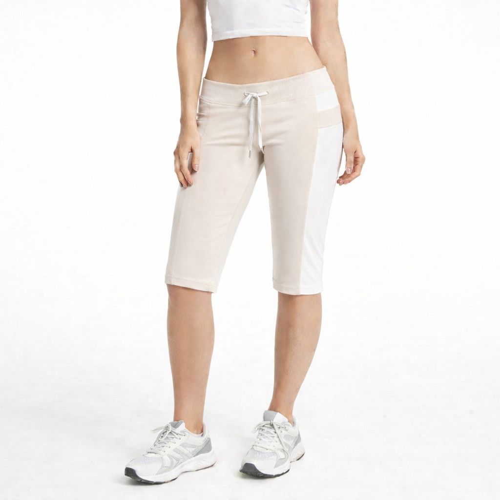 Lululemon Dune/White Heat It Up Crop Legging Neutral Spring Summer Size 28" / US 6 / IT 42 - 1 Thumbnail