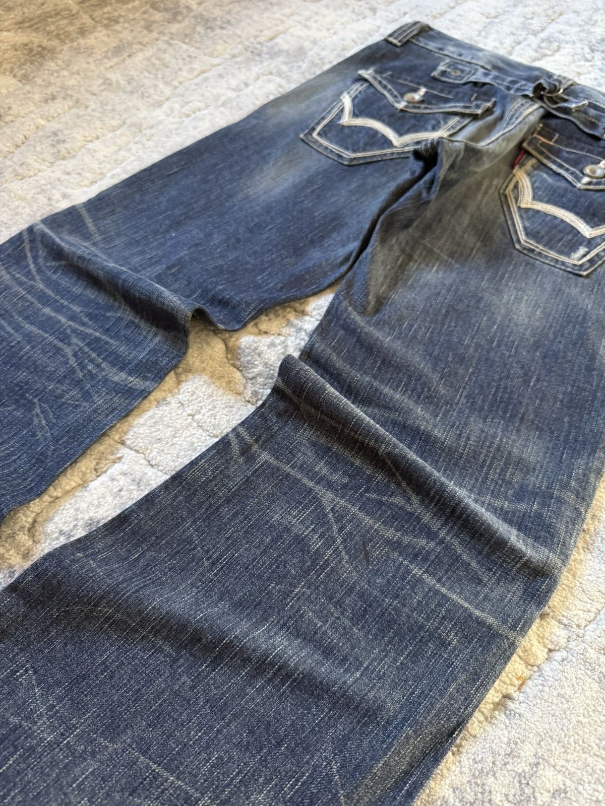 Le Grande Bleu (L.G.B.) Edwin 503 Japan Edition Flared Buckle Back Flared Jeans Size US 28 / EU 44 - 16 Thumbnail