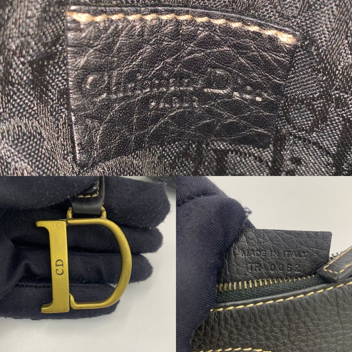 Dior VINTAGE DIOR LEATHER SADDLE COIN PURSE Size ONE SIZE - 6 Thumbnail