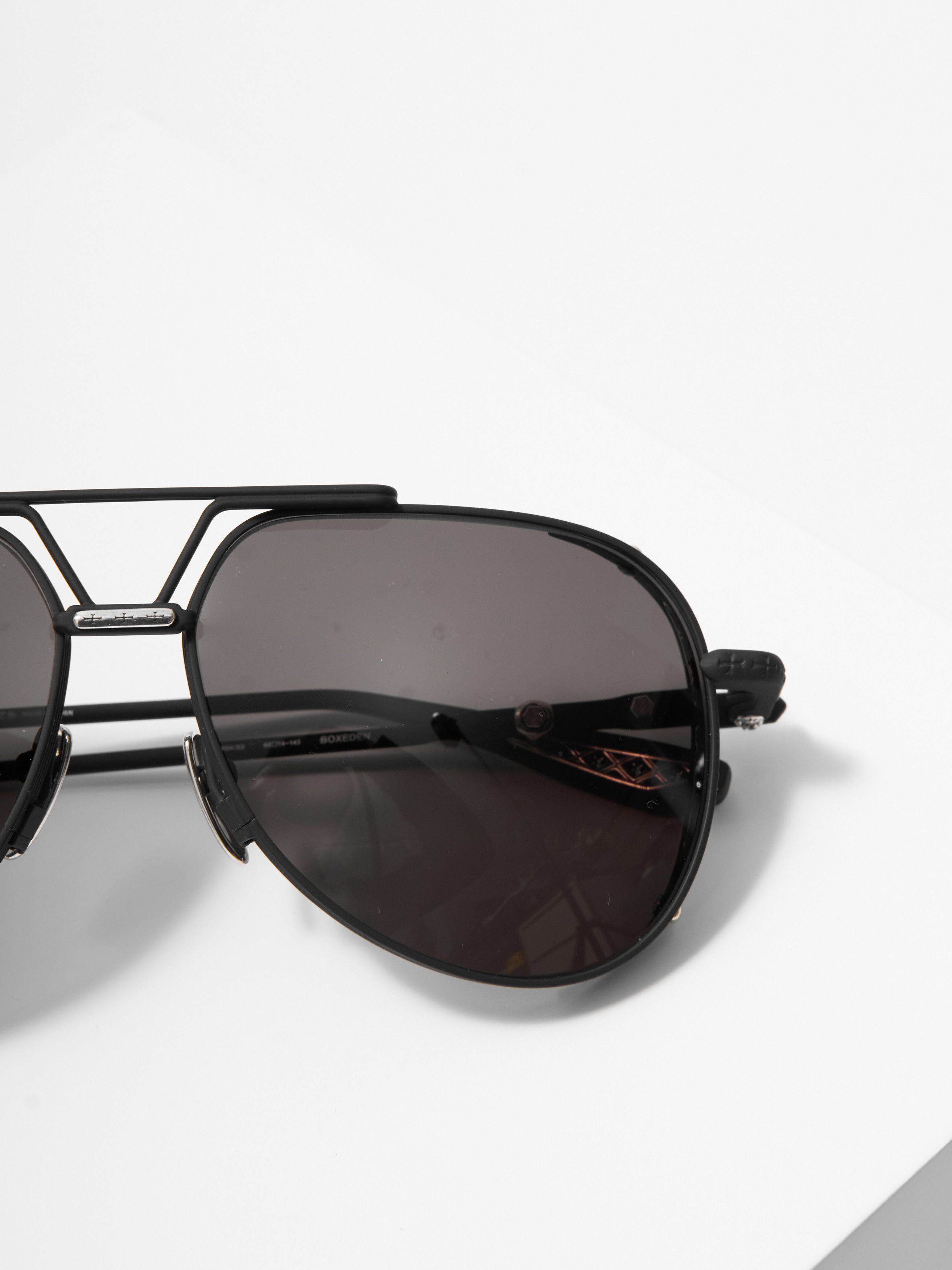 Chrome Hearts CHROME HEARTS BOXEDEN MATTE BLACK/SHINY SILVER Size ONE SIZE - 4 Thumbnail