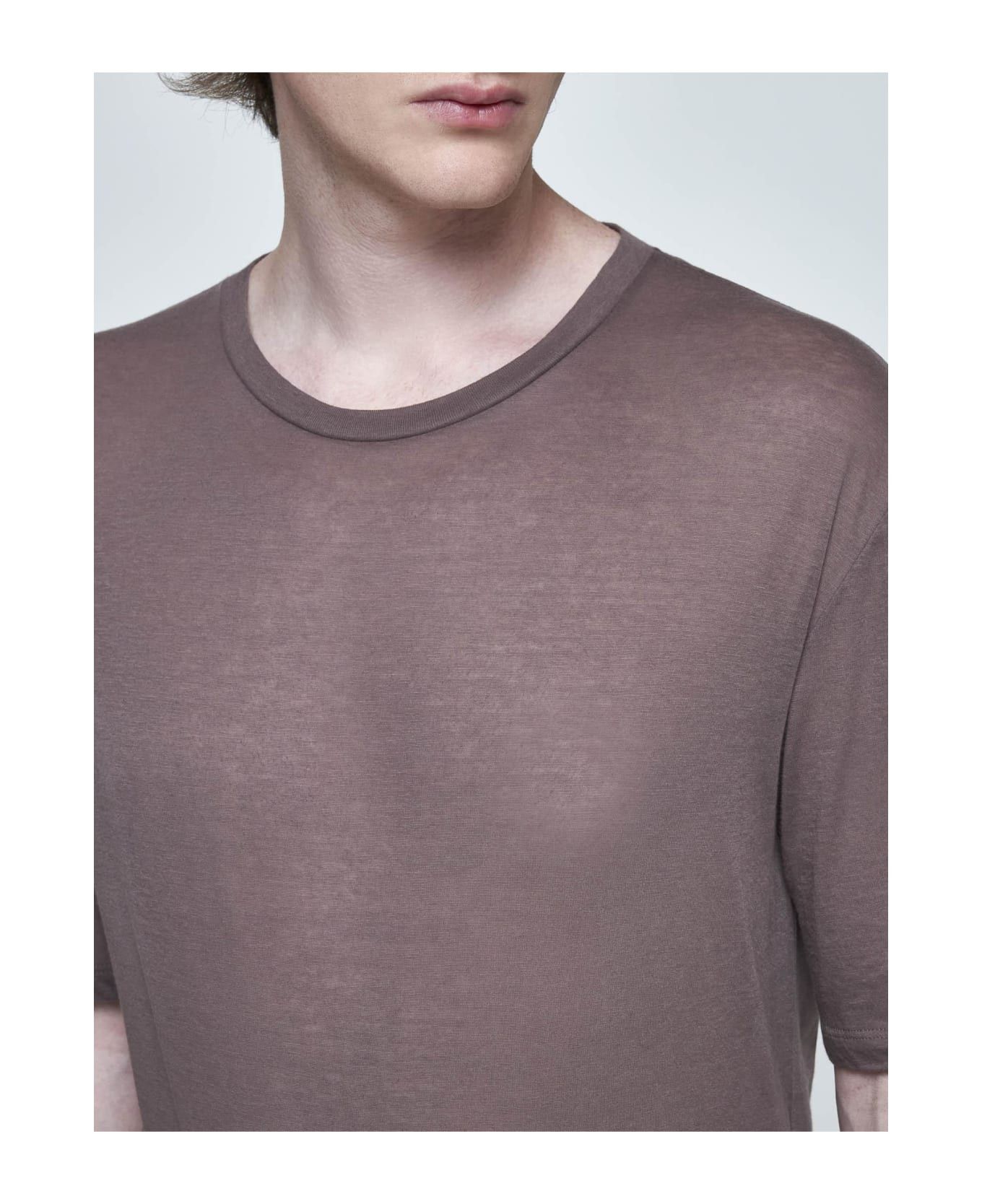 Saint Laurent Paris o1bcso1str0625 Loose Fit T-Shirt Jersey in Beige Size US XXL / EU 58 / 5 - 4 Thumbnail